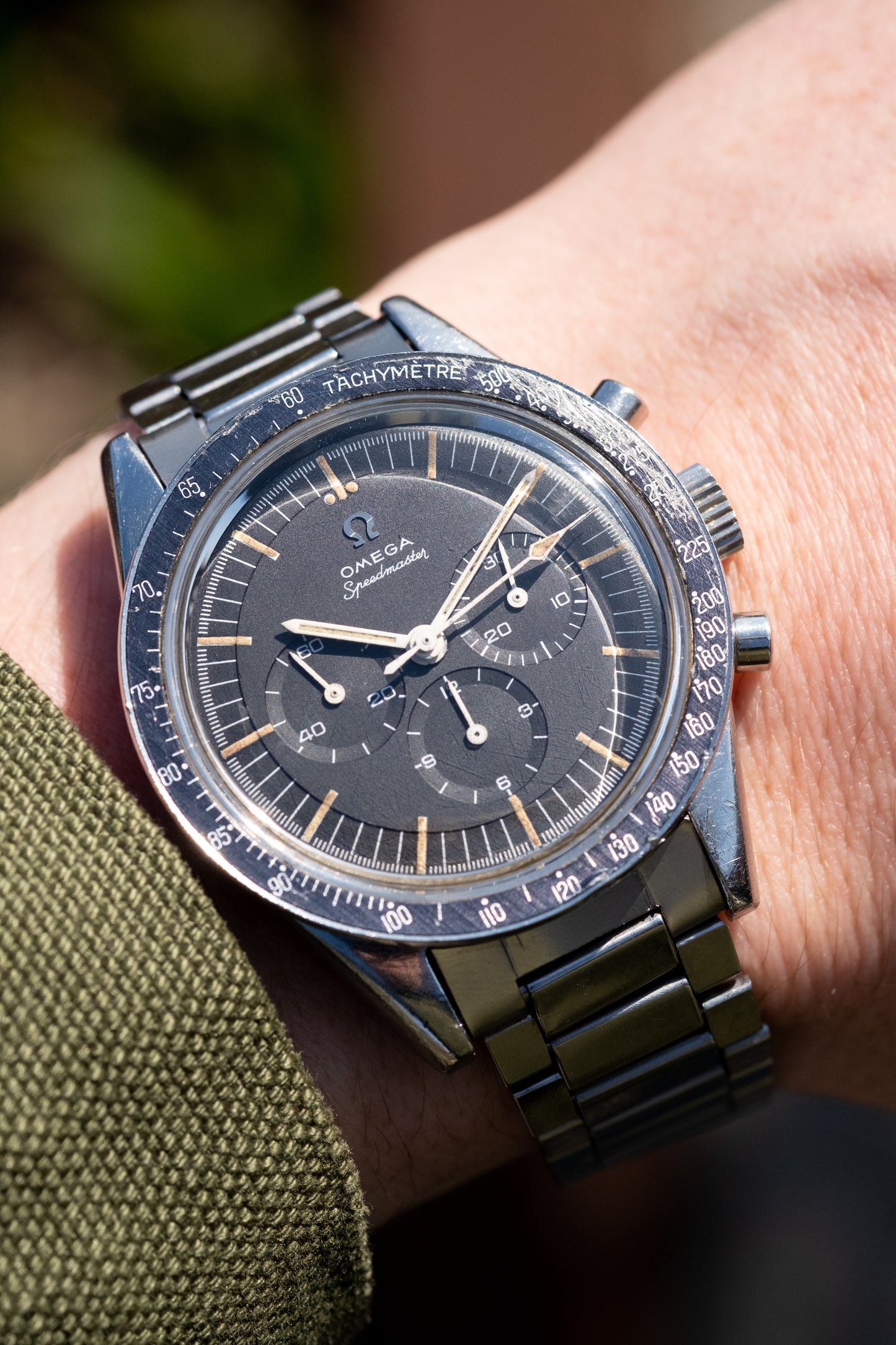 OMEGA Speedmaster Ref. 105.002 62 SC Straight Lug Pre Ed White Rare Transitional Model (1963)