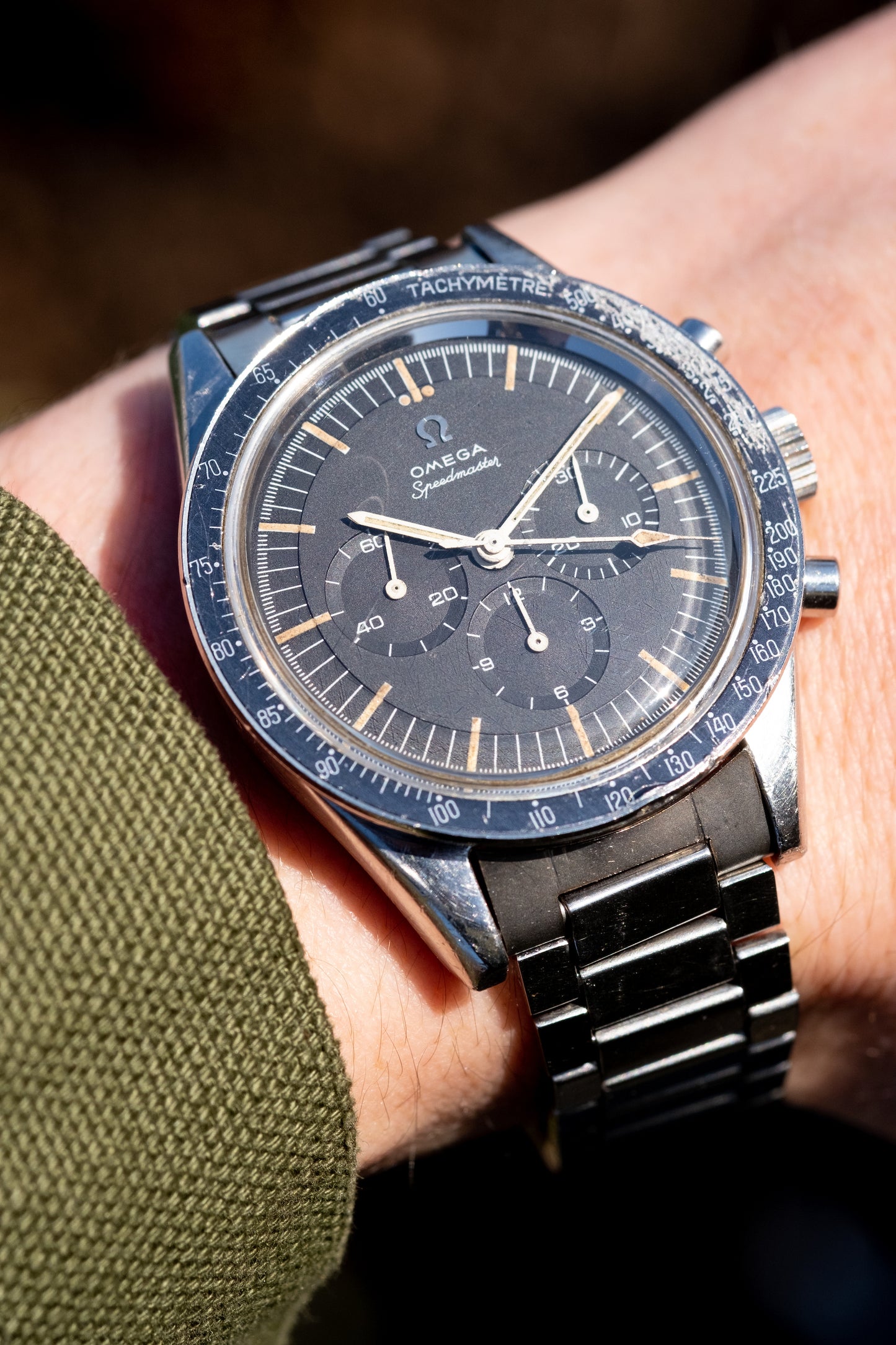 OMEGA Speedmaster Ref. 105.002 62 SC Straight Lug Pre Ed White Rare Transitional Model (1963)