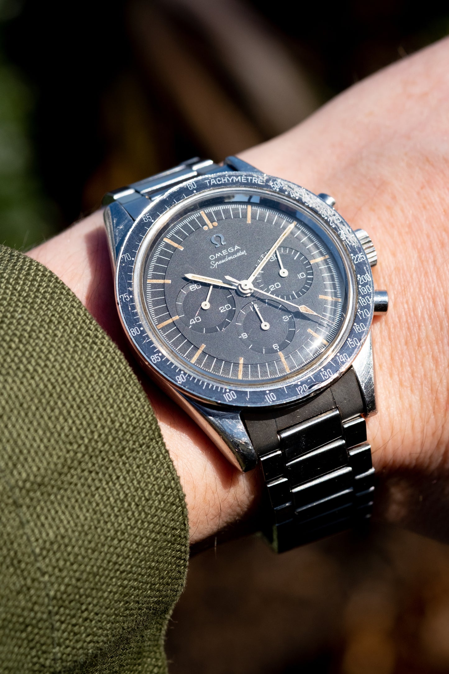 OMEGA Speedmaster Ref. 105.002 62 SC Straight Lug Pre Ed White Rare Transitional Model (1963)