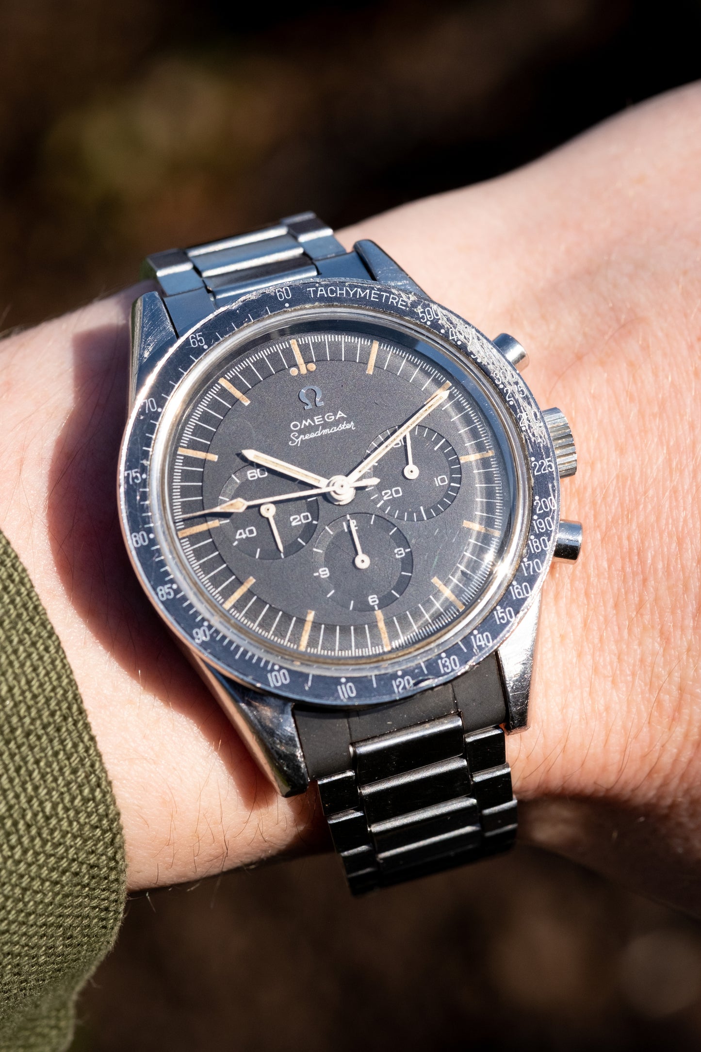 OMEGA Speedmaster Ref. 105.002 62 SC Straight Lug Pre Ed White Rare Transitional Model (1963)