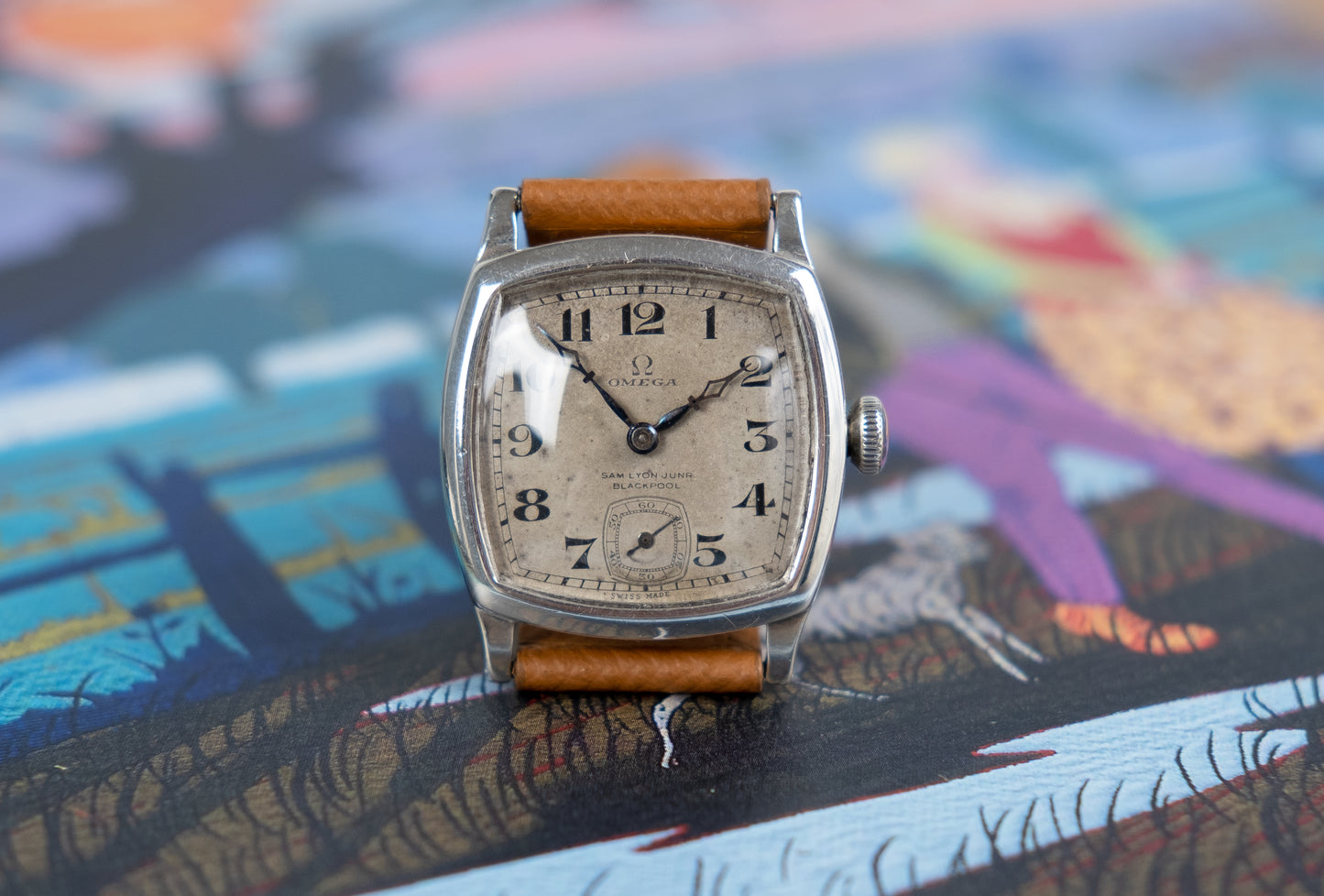 OMEGA Silver Cushion Art Deco numerals cal. 26.5 (1923)