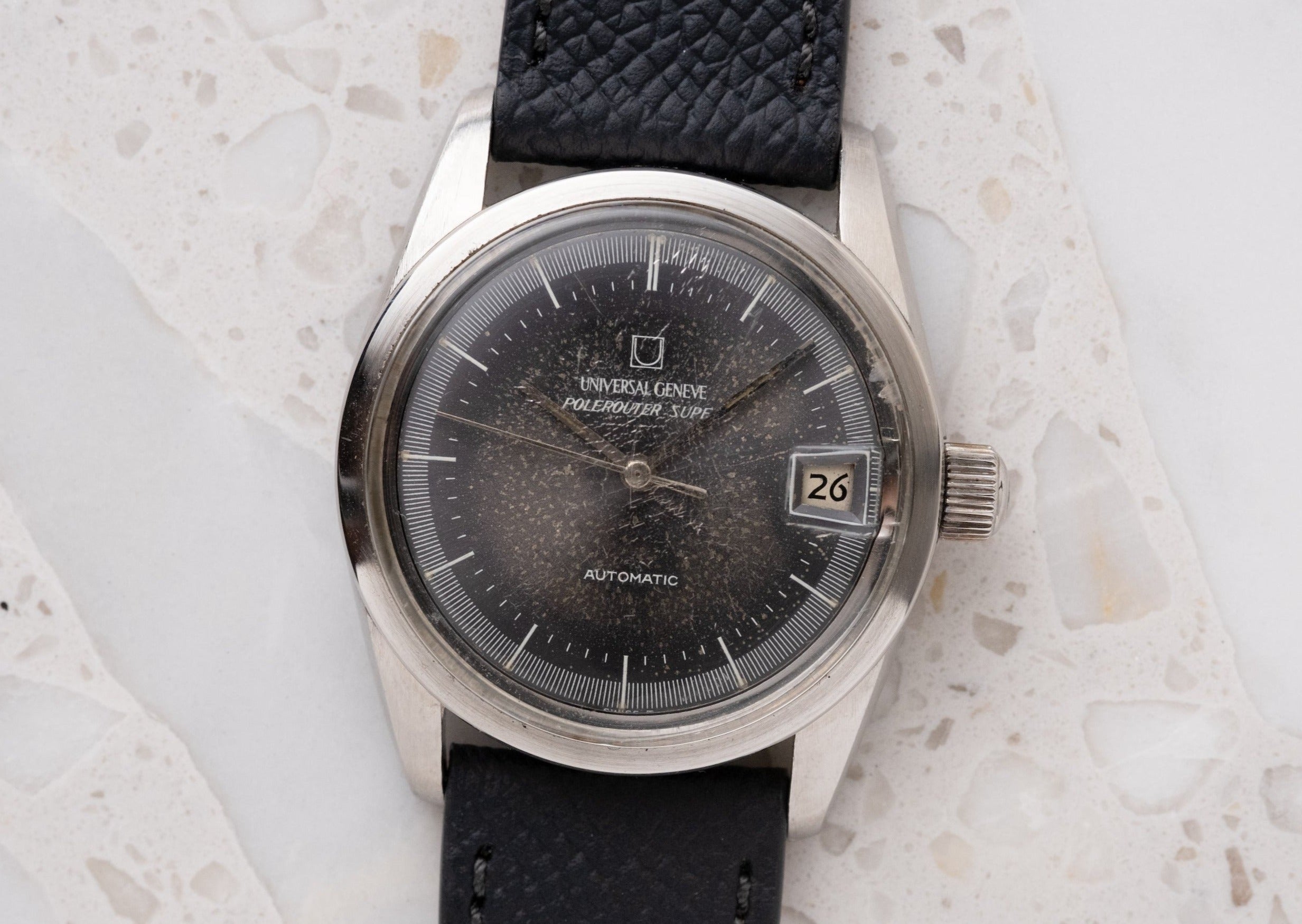 UNIVERSAL GENEVE Polerouter Super Tropical Dial Ref. 869112 / 26 (1966)