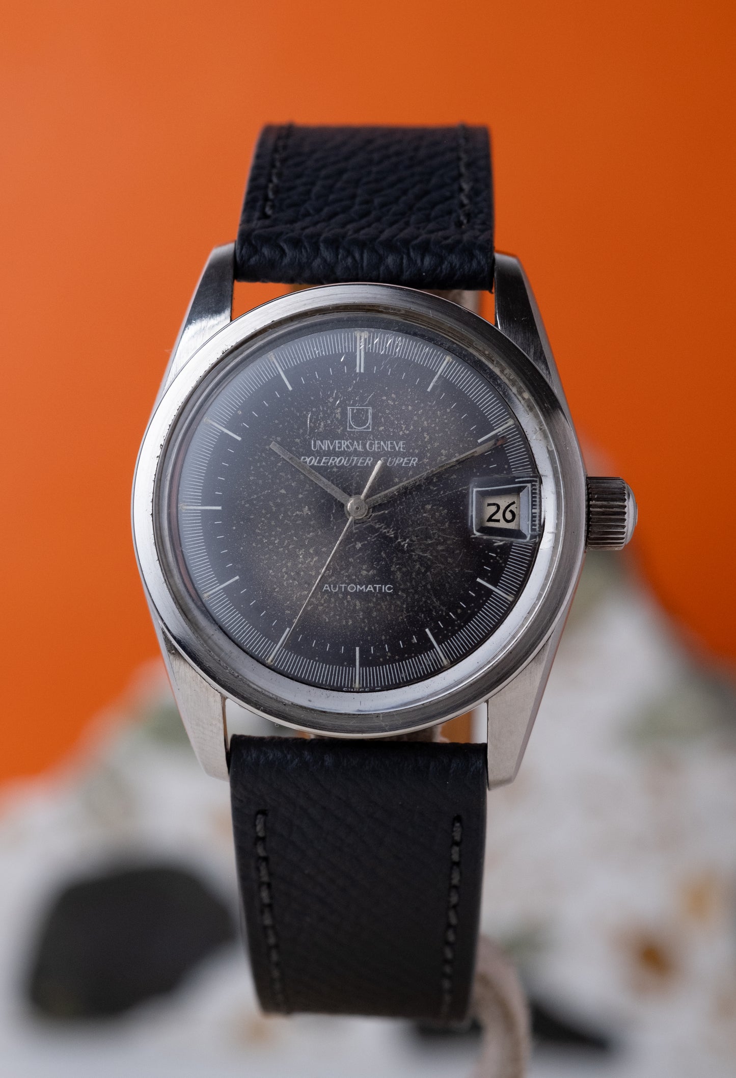 UNIVERSAL GENEVE Polerouter Super Tropical Dial Ref. 869112 / 26 (1966)
