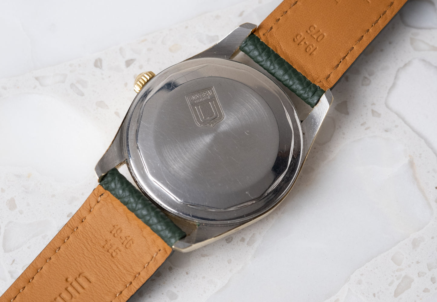 UNIVERSAL GENEVE Automatic Polerouter Gold Capped Gloss Black Ref. 138SS (c. 1960)