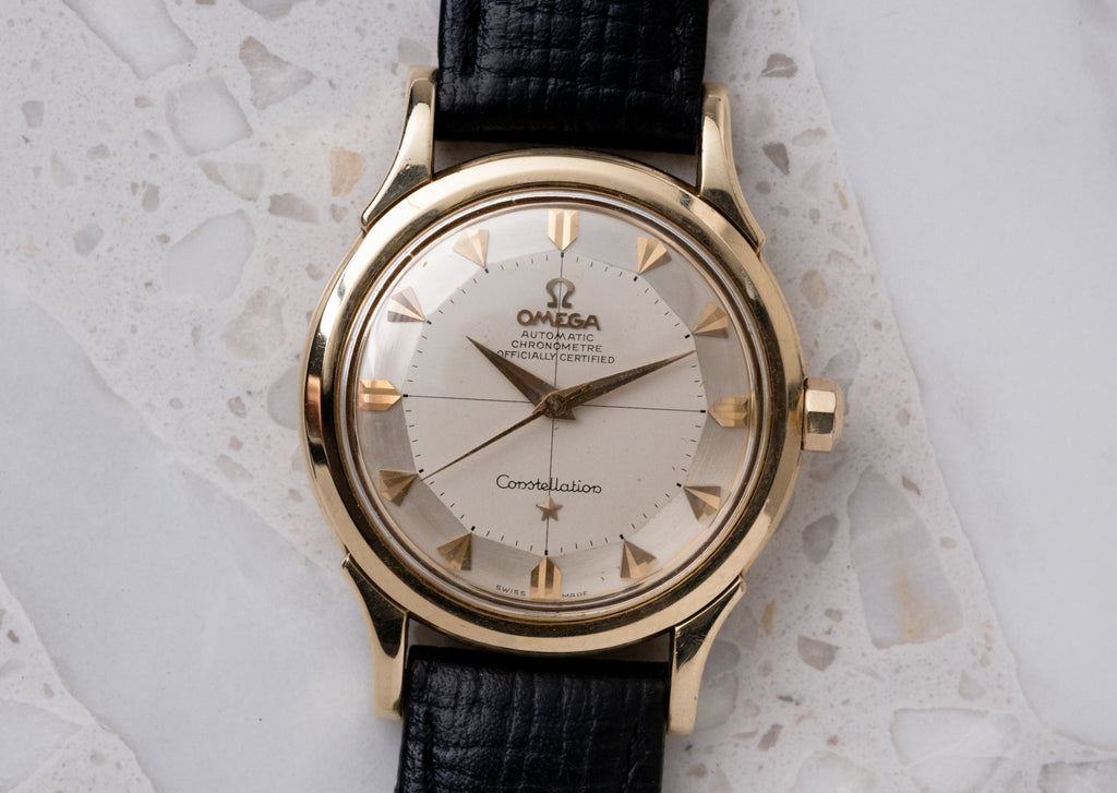 OMEGA Constellation Solid 14k Gold Ref. 2852 SC Arrowhead Marker Pie Pan Dial (1958)