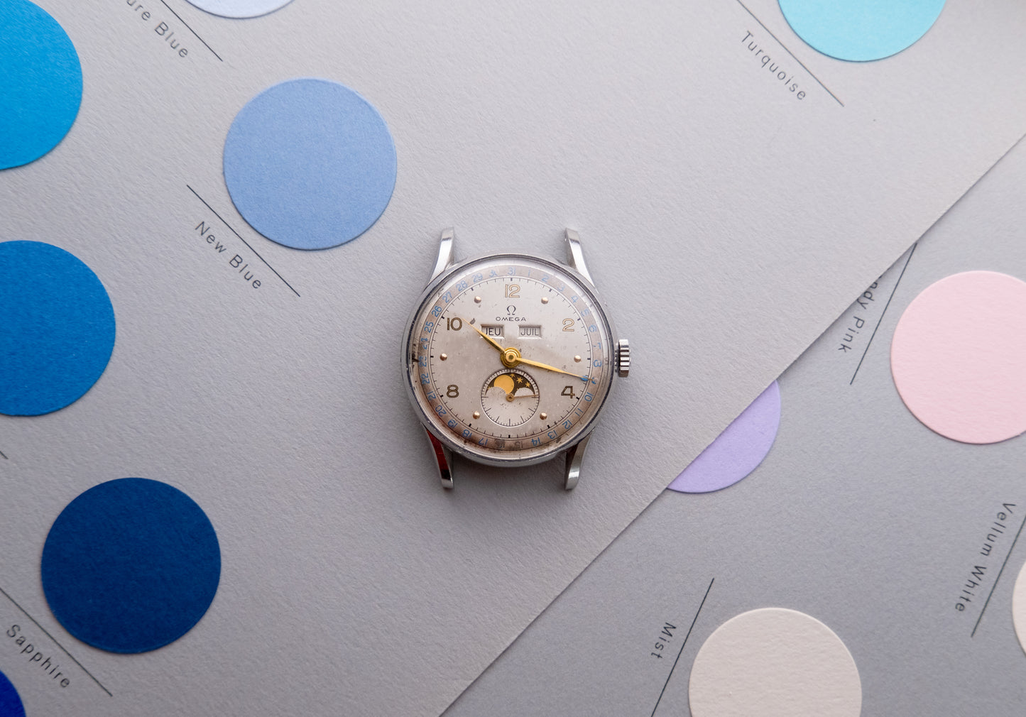 OMEGA Cosmic Triple Calendar Moonphase Ref 2471/1 (1946)