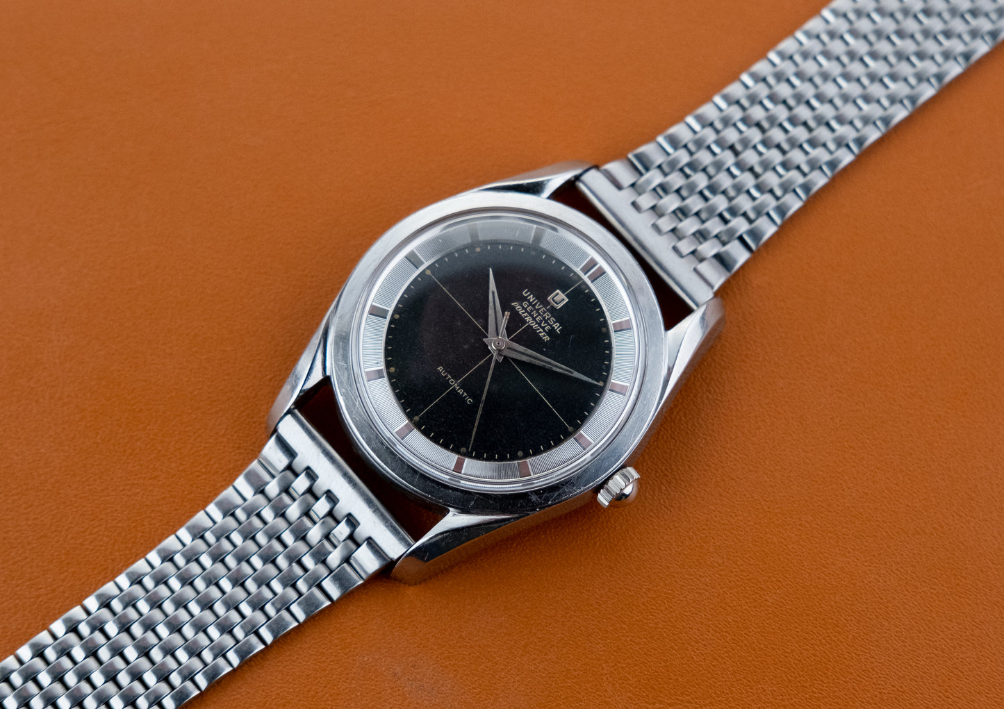UNIVERSAL GENEVE Automatic Polerouter Ref H 20217-4 (1957)