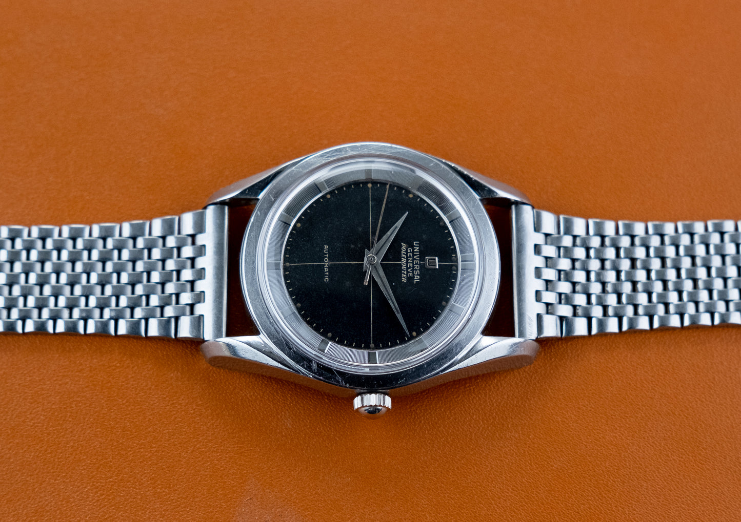 UNIVERSAL GENEVE Automatic Polerouter Ref H 20217-4 (1957)