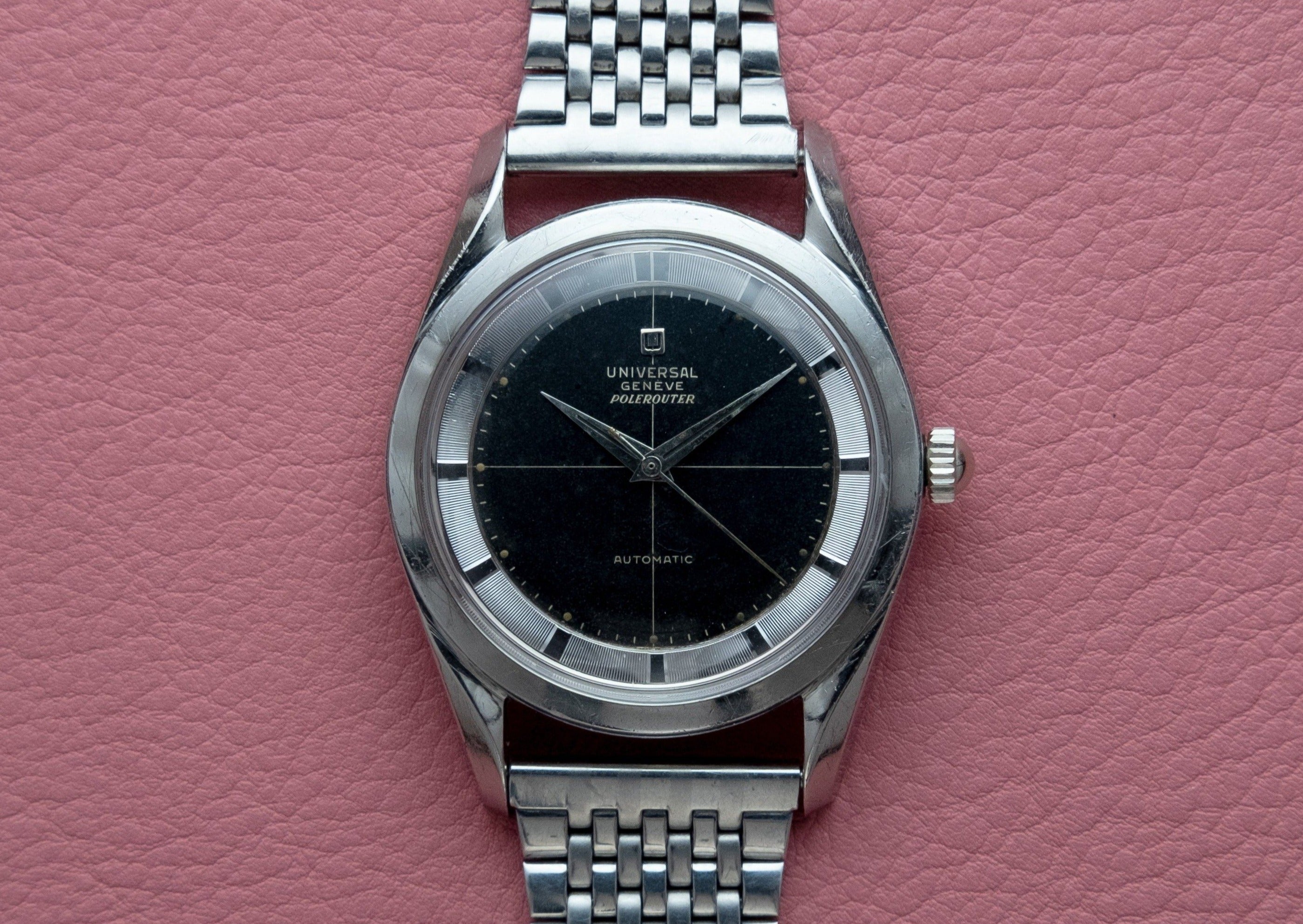 UNIVERSAL GENEVE Automatic Polerouter Ref H 20217-4 (1957)