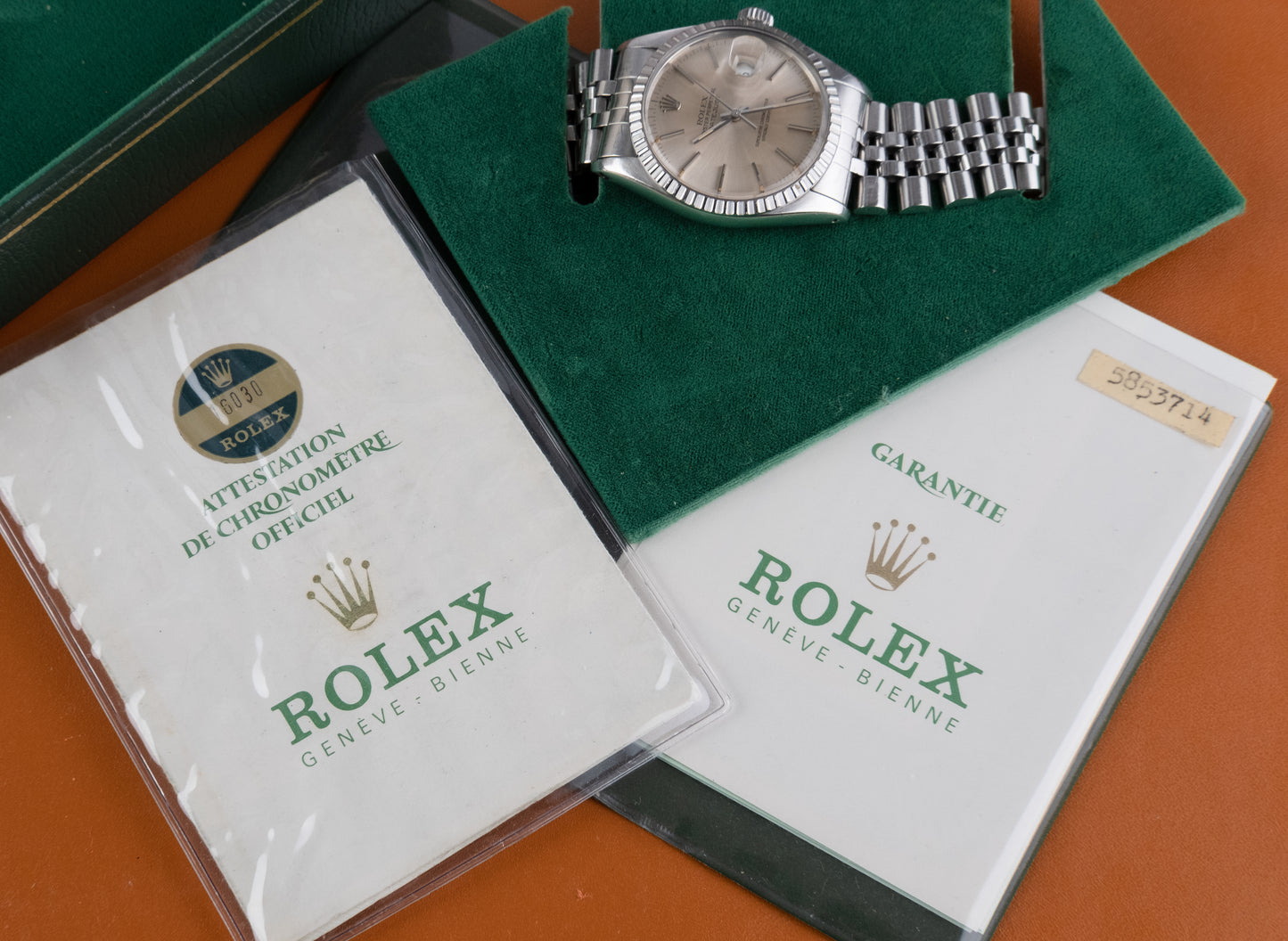 ROLEX Oyster Perpetual Datejust Ref. 16030 Box & Papers (1979)