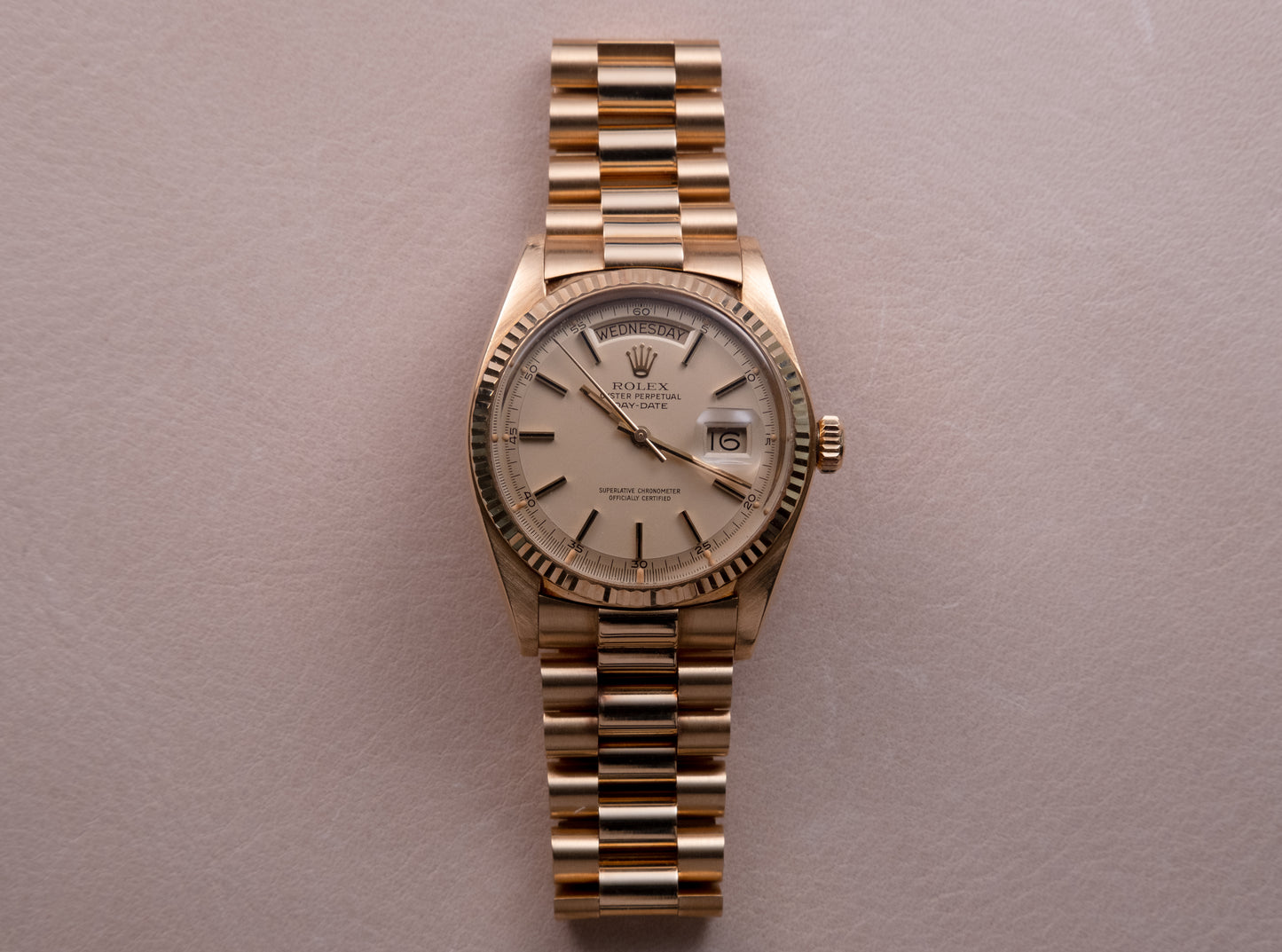 ROLEX Oyster Perpetual Day Date Ref. 1803 President 18ct Yellow Gold (1974)