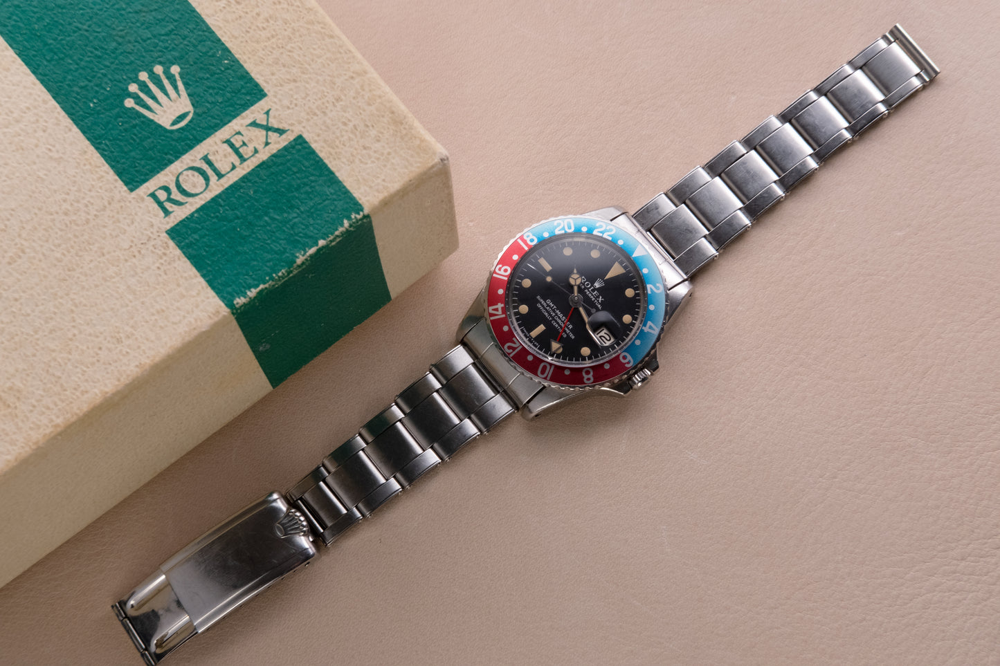 ROLEX GMT-Master 1675 Mark I "Long E" Pepsi (1968)