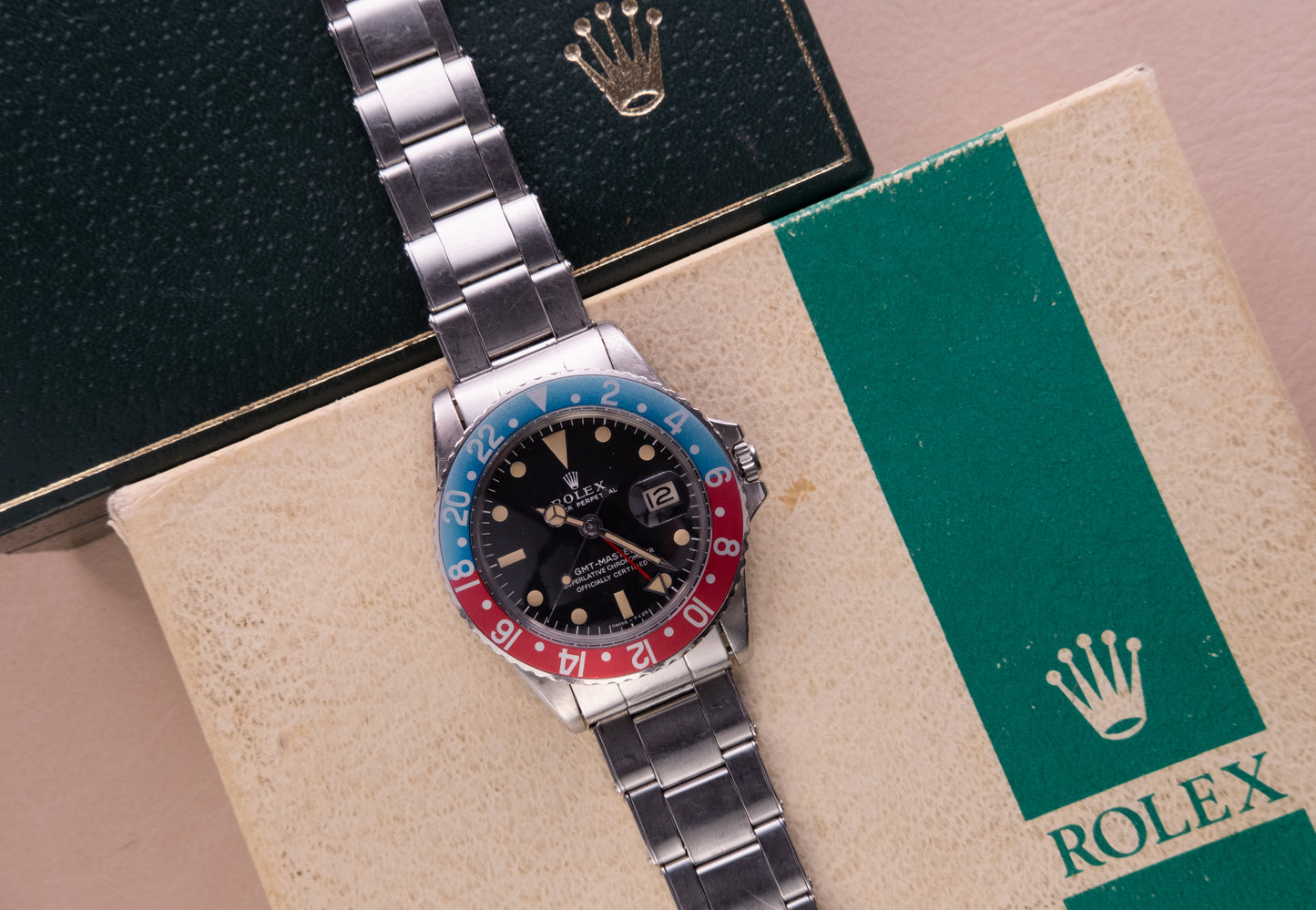 ROLEX GMT-Master 1675 Mark I "Long E" Pepsi (1968)