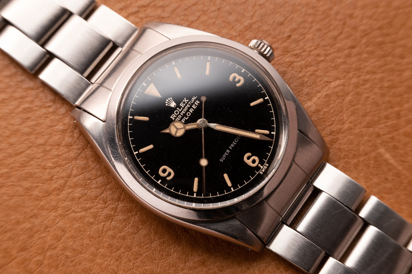 ROLEX Explorer Ref 5504 Chapter Ring Gilt Gloss Dial (1959)