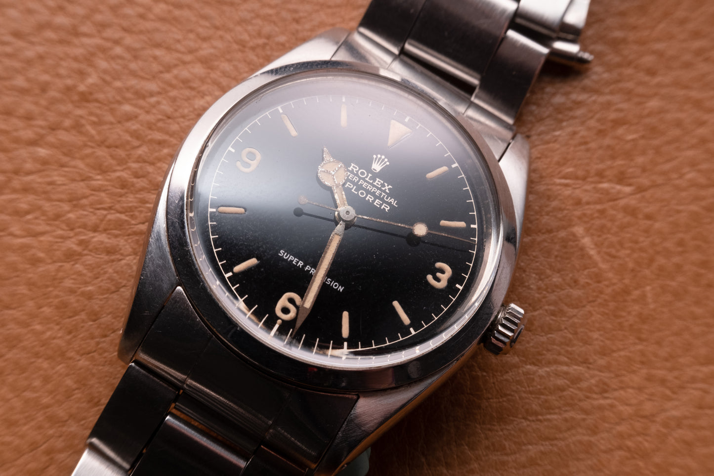 ROLEX Explorer Ref 5504 Chapter Ring Gilt Gloss Dial (1959)