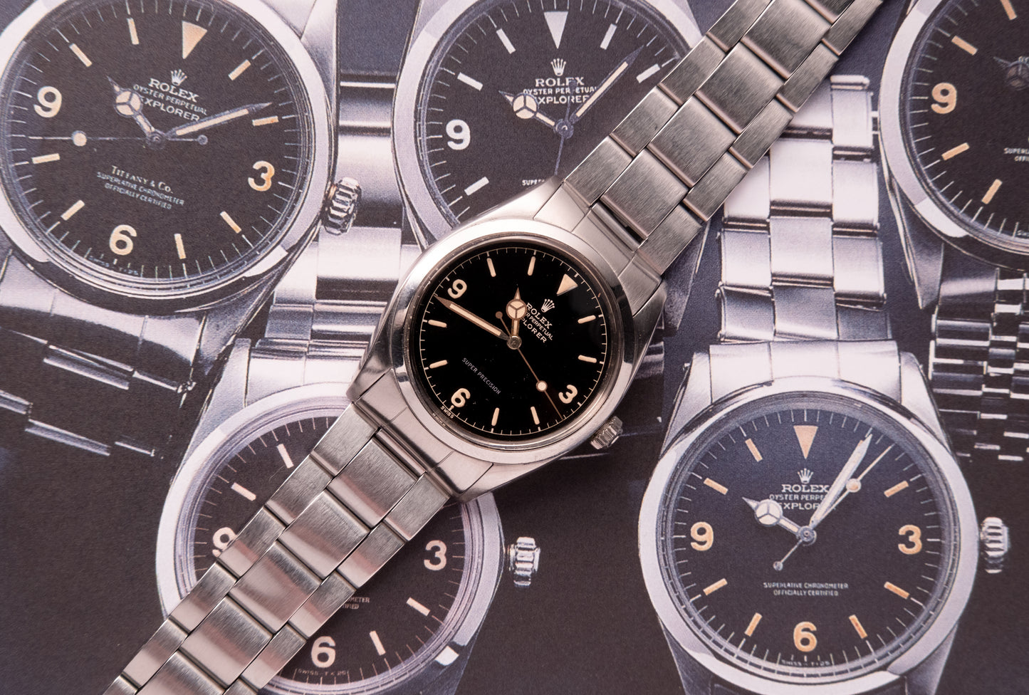 ROLEX Explorer Ref 5504 Chapter Ring Gilt Gloss Dial (1959)