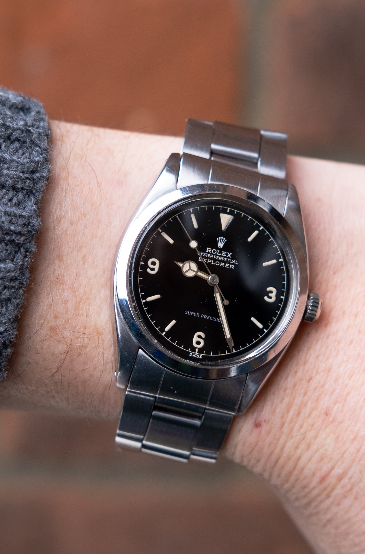 ROLEX Explorer Ref 5504 Chapter Ring Gilt Gloss Dial (1959)