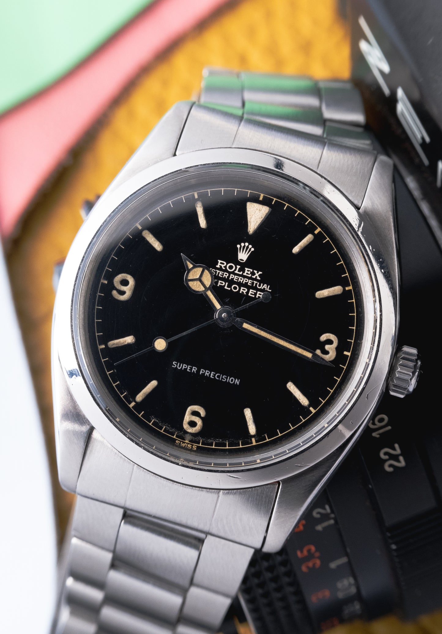 ROLEX Explorer Ref. 5504 Chapter Ring Gloss "Exclamation Point" Dial (1963)