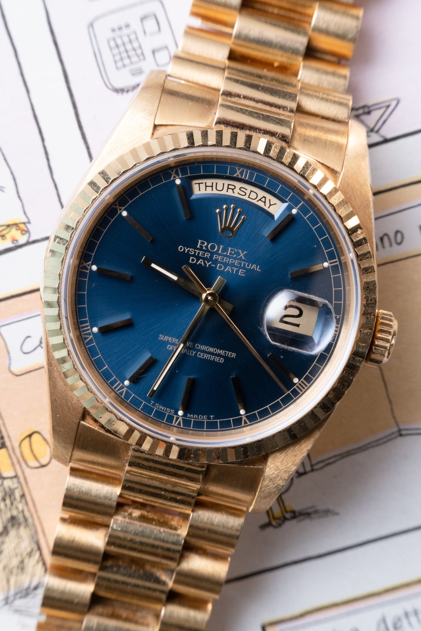 ROLEX Day Date 18ct Gold Ref. 18238 (1991)