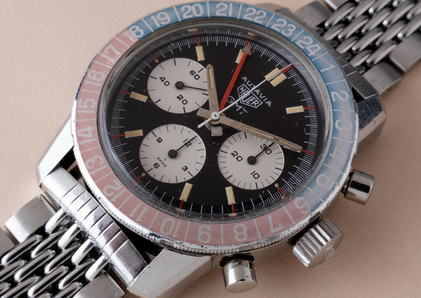 HEUER Autavia GMT Ref. 2446C Valjoux 72C (1969)
