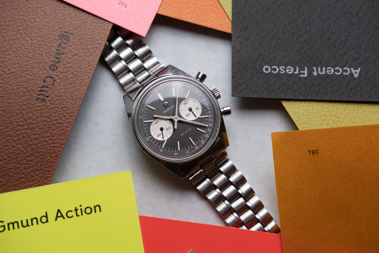 OMEGA De Ville Chronograph Grey Dial Ref. 145.017 (1970)