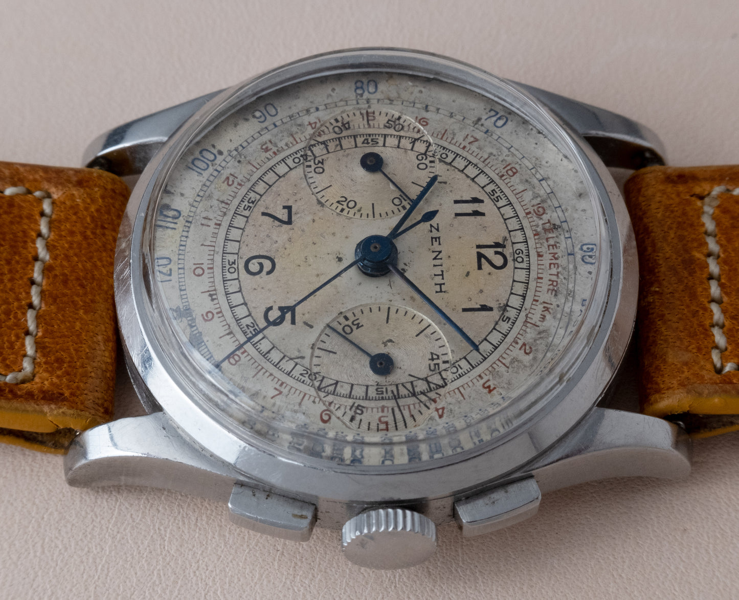 ZENITH Twin Register Chronograph VERY RARE Cal. 136 (c. 1930s)