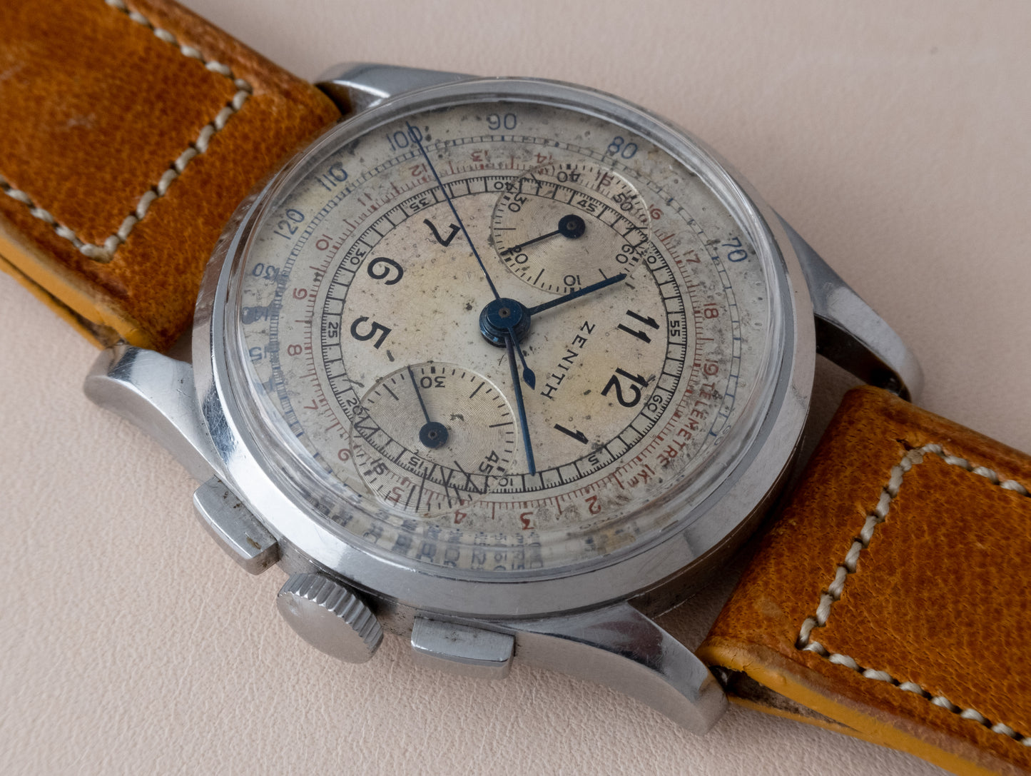 ZENITH Twin Register Chronograph VERY RARE Cal. 136 (c. 1930s)