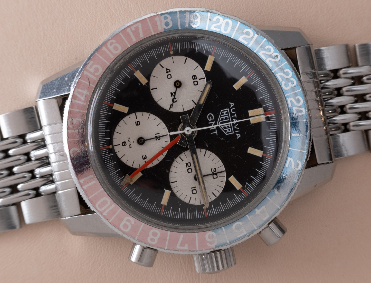 HEUER Autavia GMT Ref. 2446C Valjoux 72C (1969)