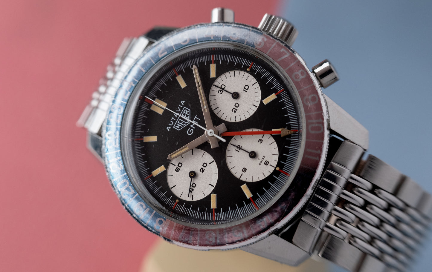HEUER Autavia GMT Ref. 2446C Valjoux 72C (1969)