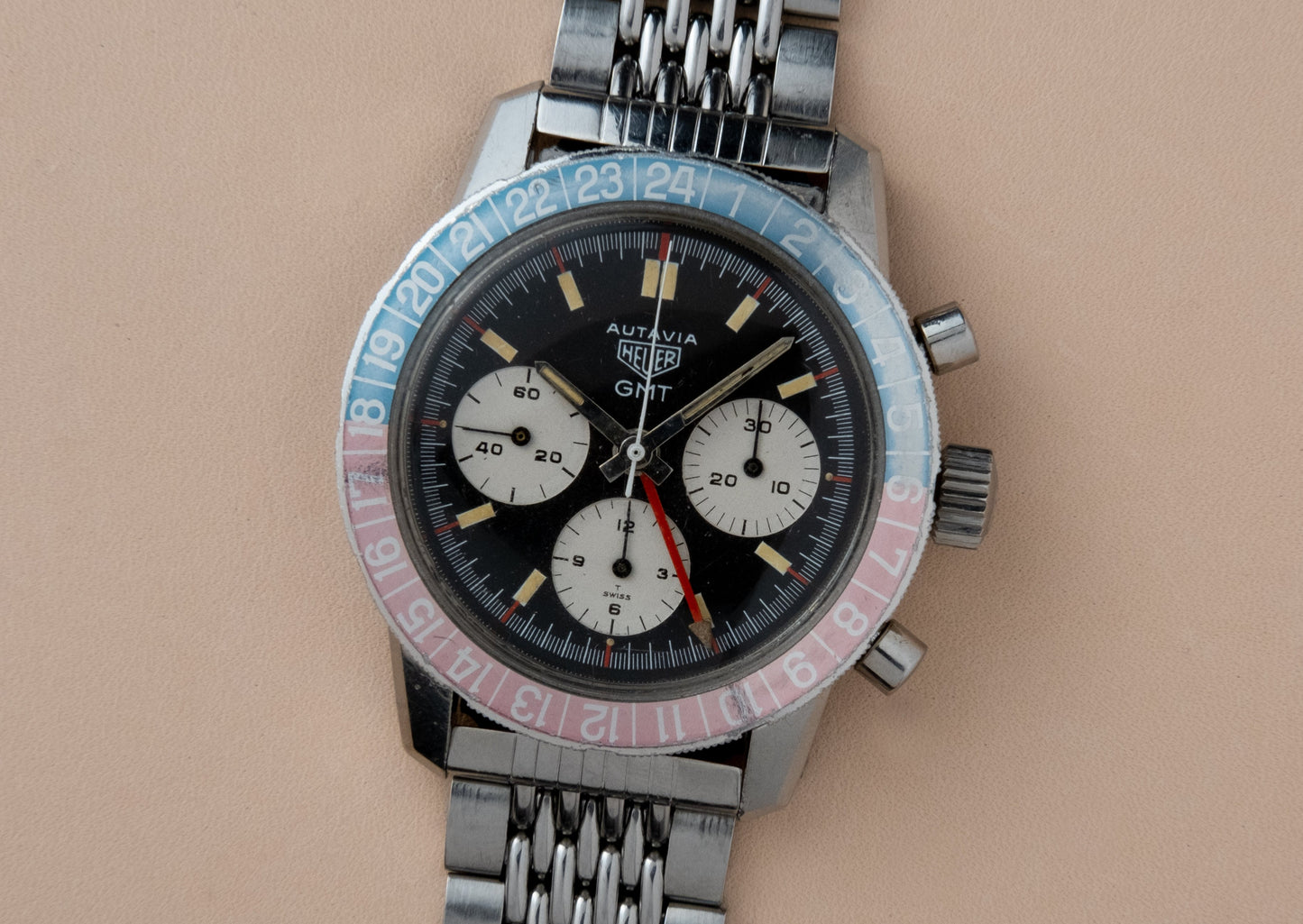 HEUER Autavia GMT Ref. 2446C Valjoux 72C (1969)