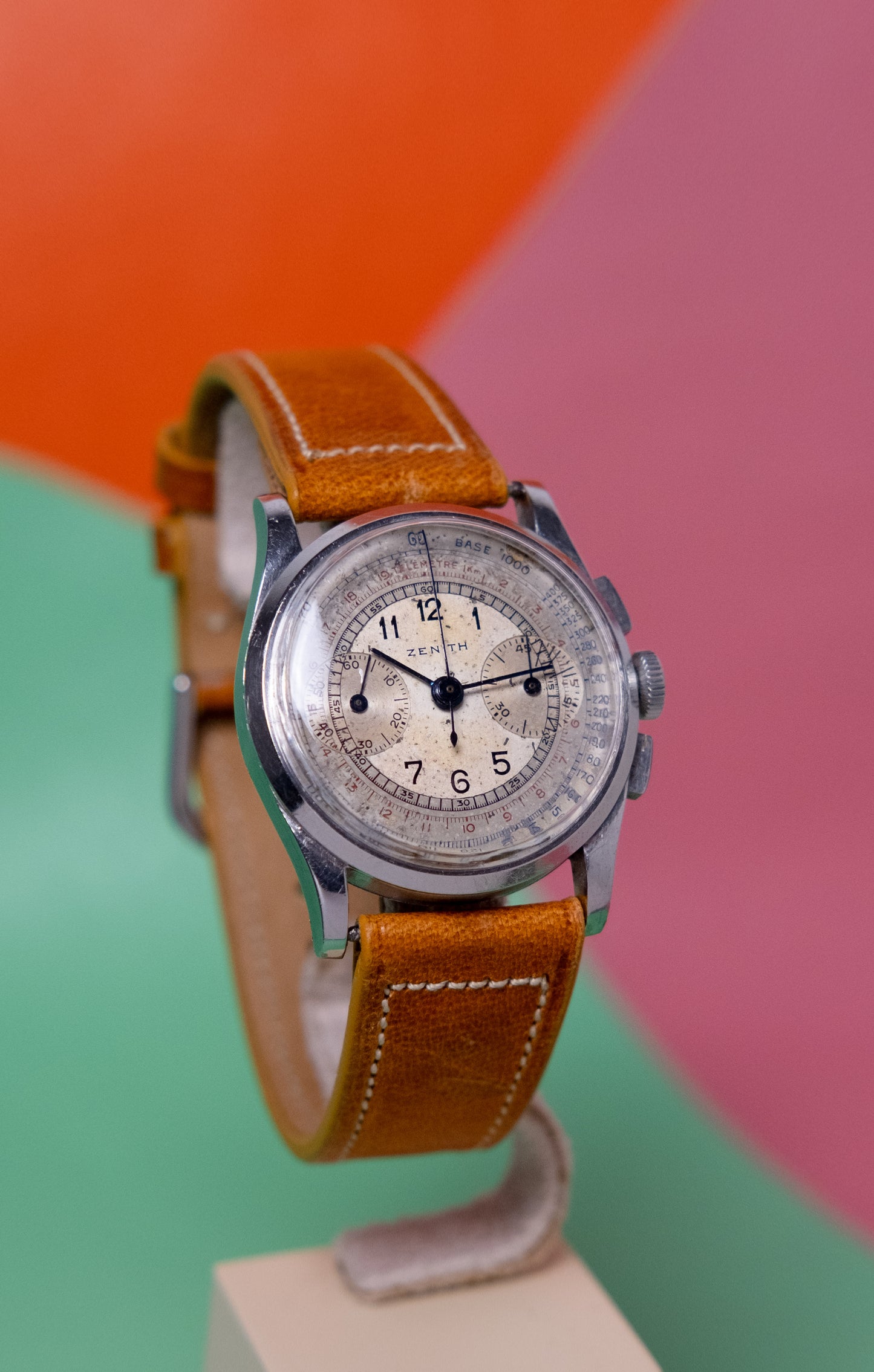 ZENITH Twin Register Chronograph VERY RARE Cal. 136 (c. 1930s)