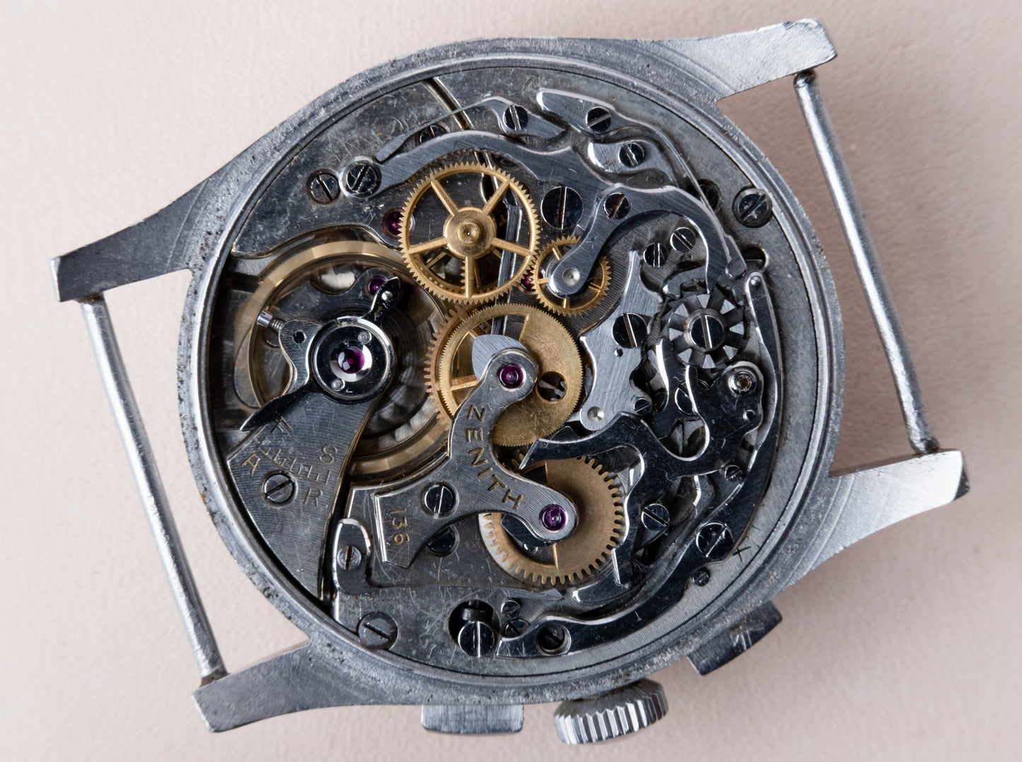 ZENITH Twin Register Chronograph VERY RARE Cal. 136 (c. 1930s)