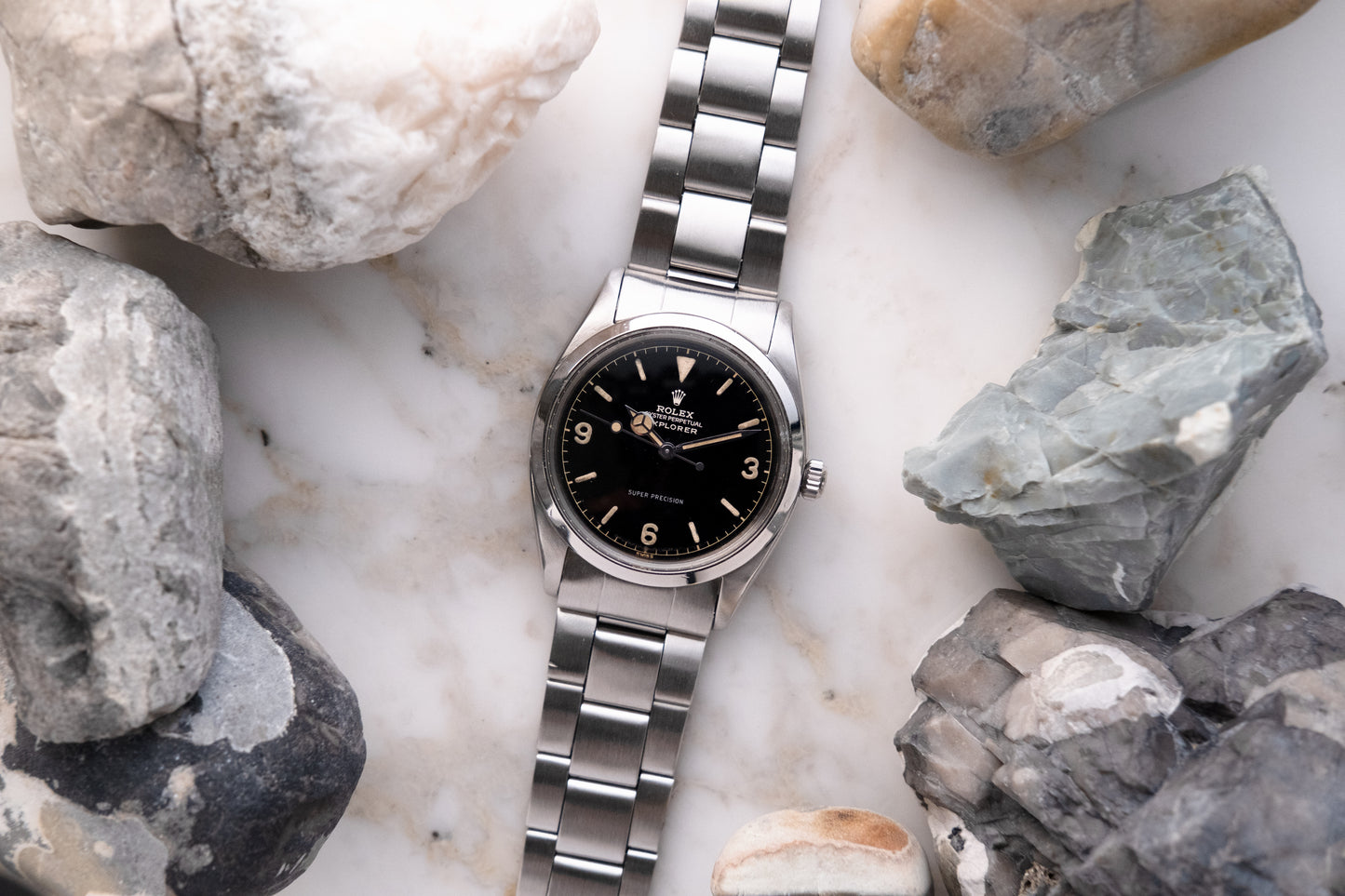 ROLEX Explorer Ref. 5504 Chapter Ring Gloss "Exclamation Point" Dial (1963)