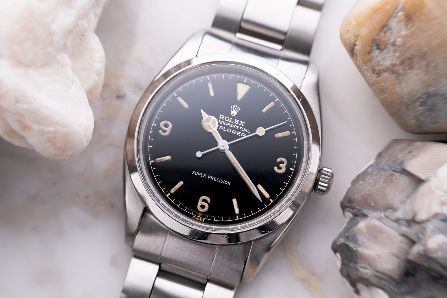 ROLEX Explorer Ref. 5504 Chapter Ring Gloss "Exclamation Point" Dial (1963)