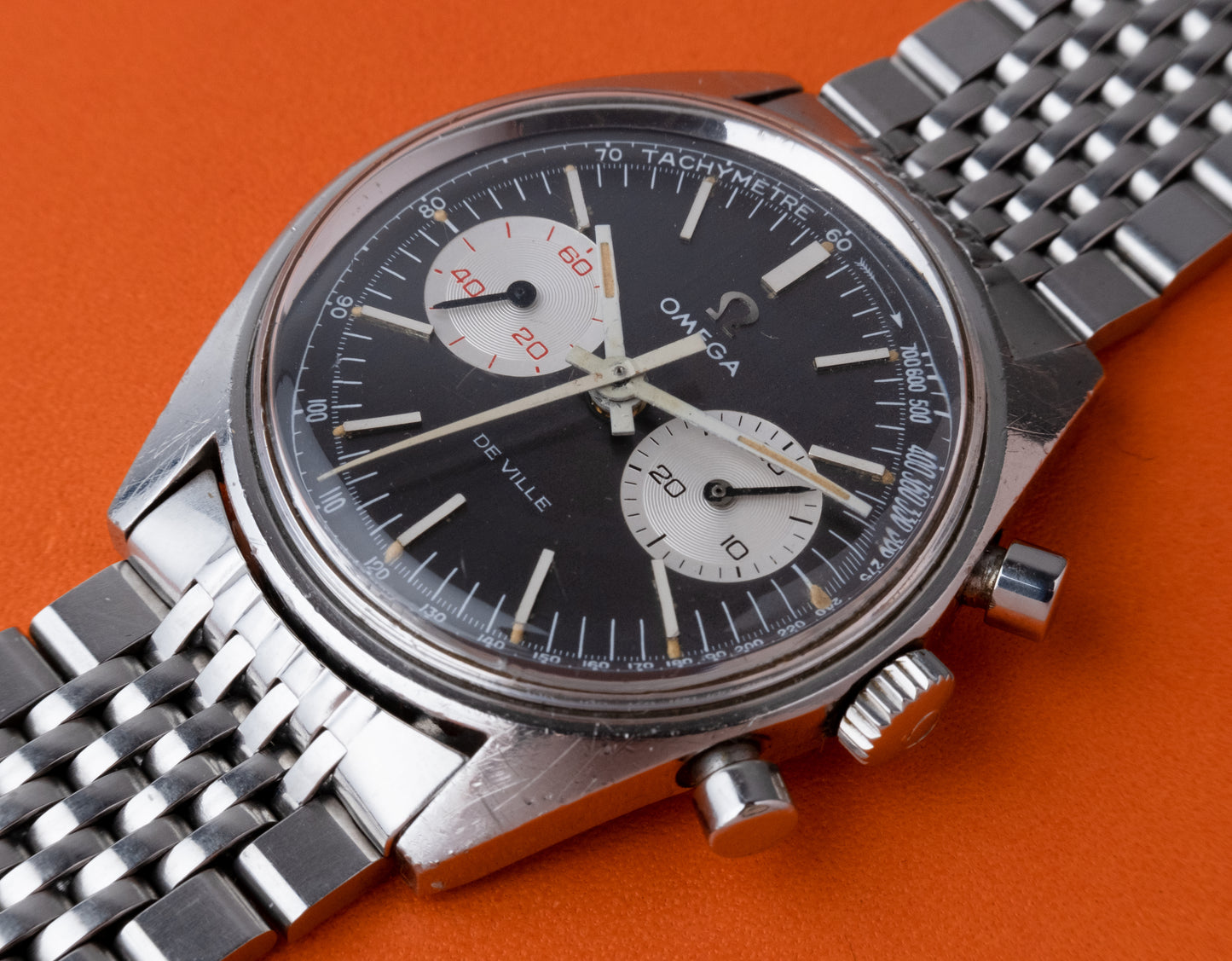 OMEGA De Ville Chronograph Grey Dial Ref. 145.017 (1970)