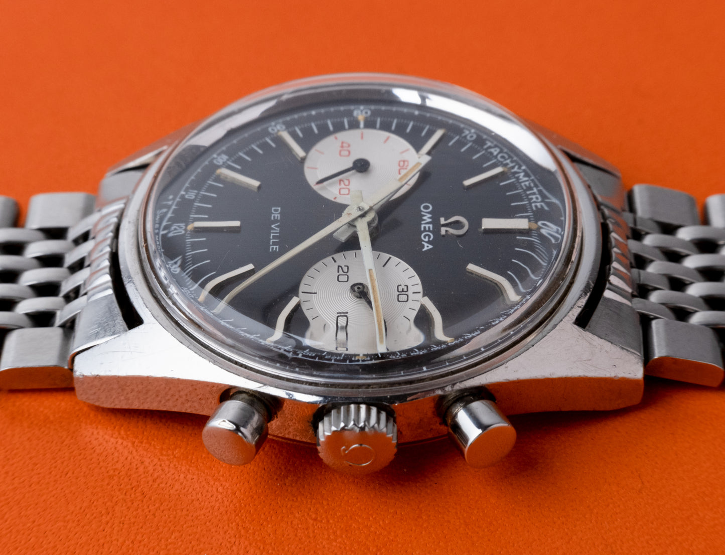 OMEGA De Ville Chronograph Grey Dial Ref. 145.017 (1970)