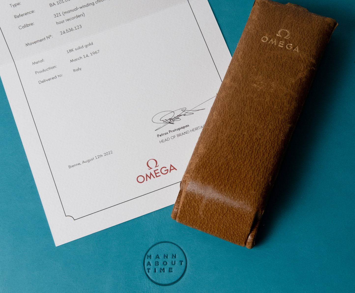 OMEGA 18k Chronograph Cal. 321 Ref. BA 101.010 65 (1967)