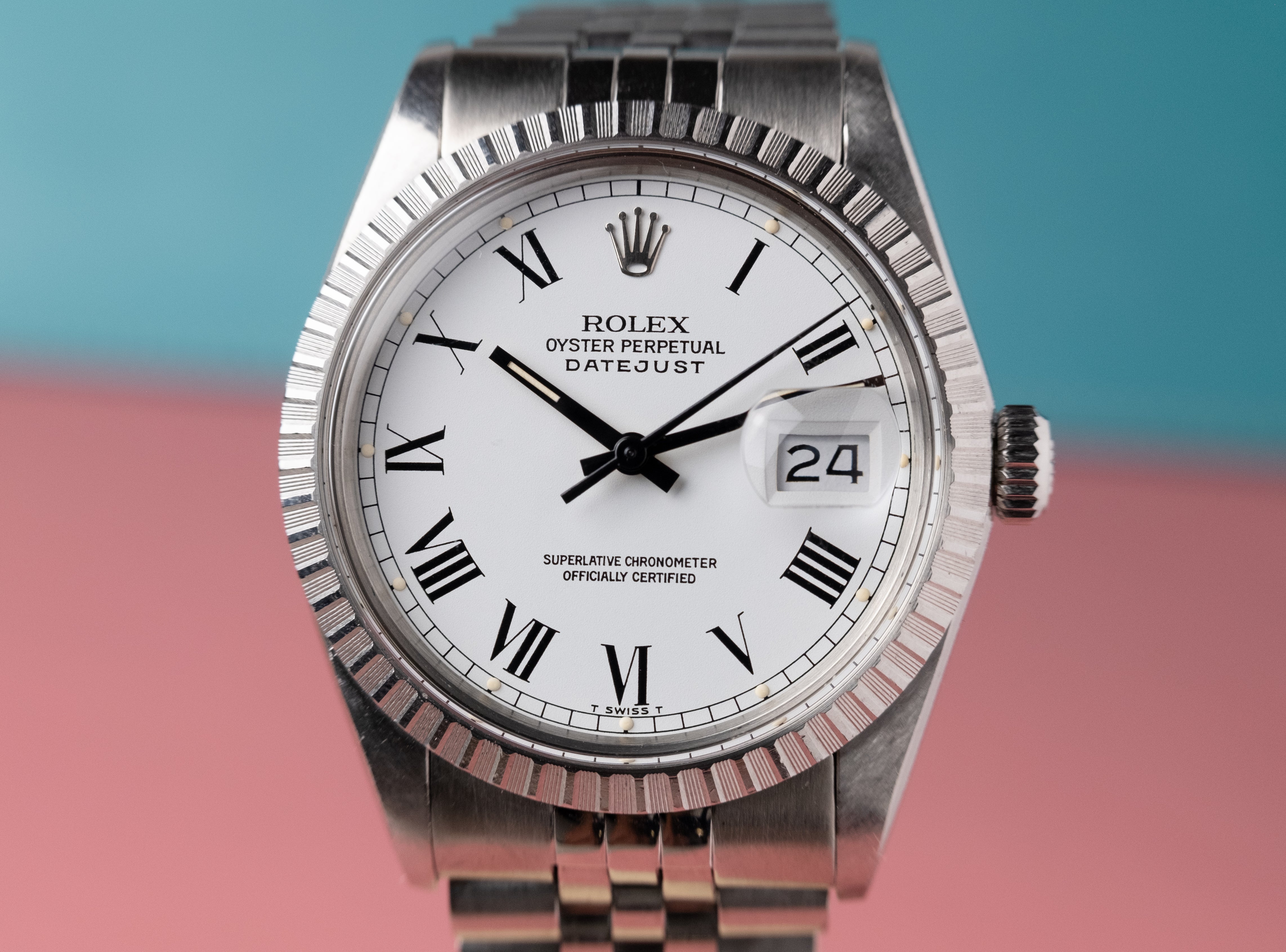 ROLEX Oyster Perpetual Datejust Ref. 16030 Buckley Dial (1985)