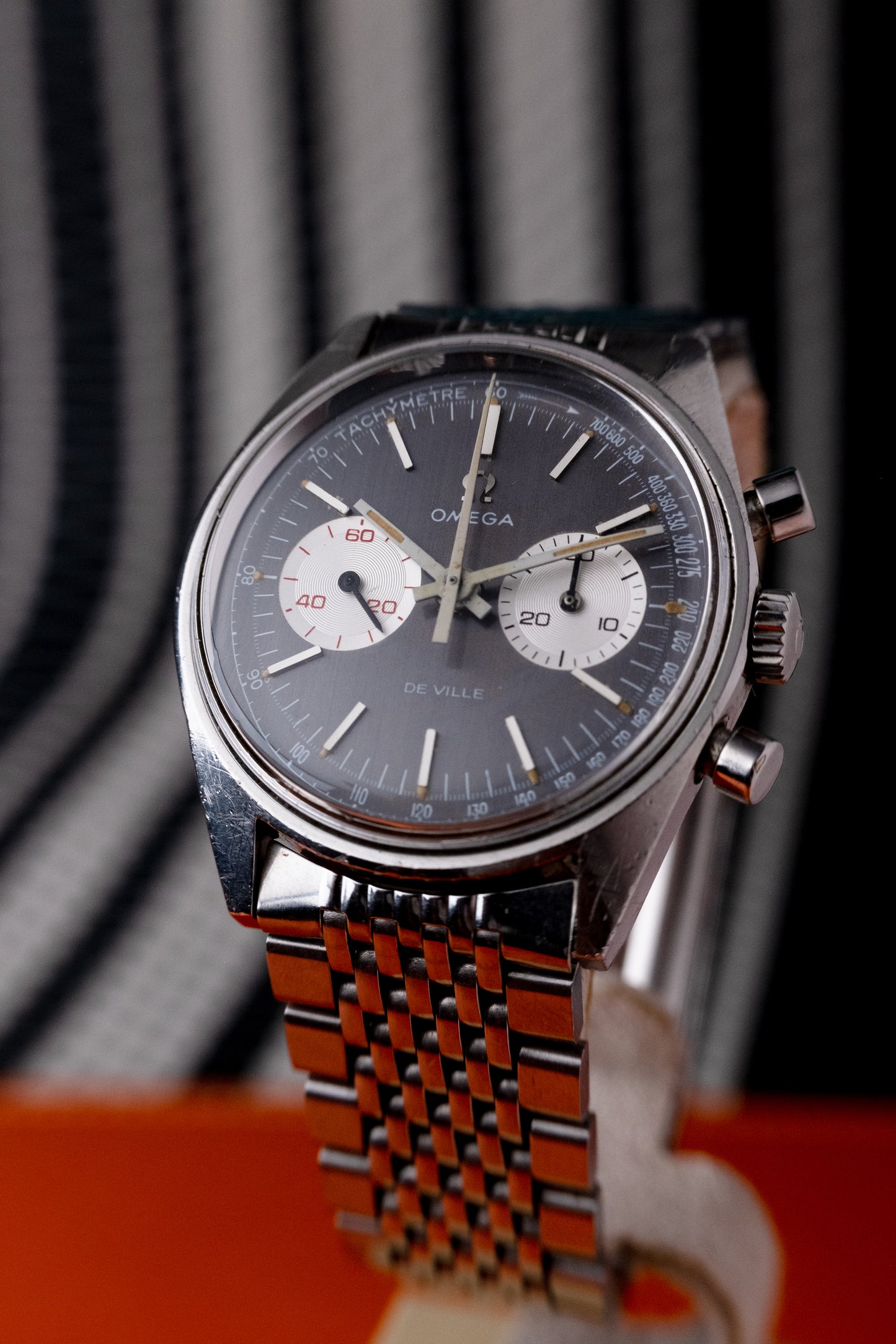 OMEGA De Ville Chronograph Grey Dial Ref. 145.017 (1970)