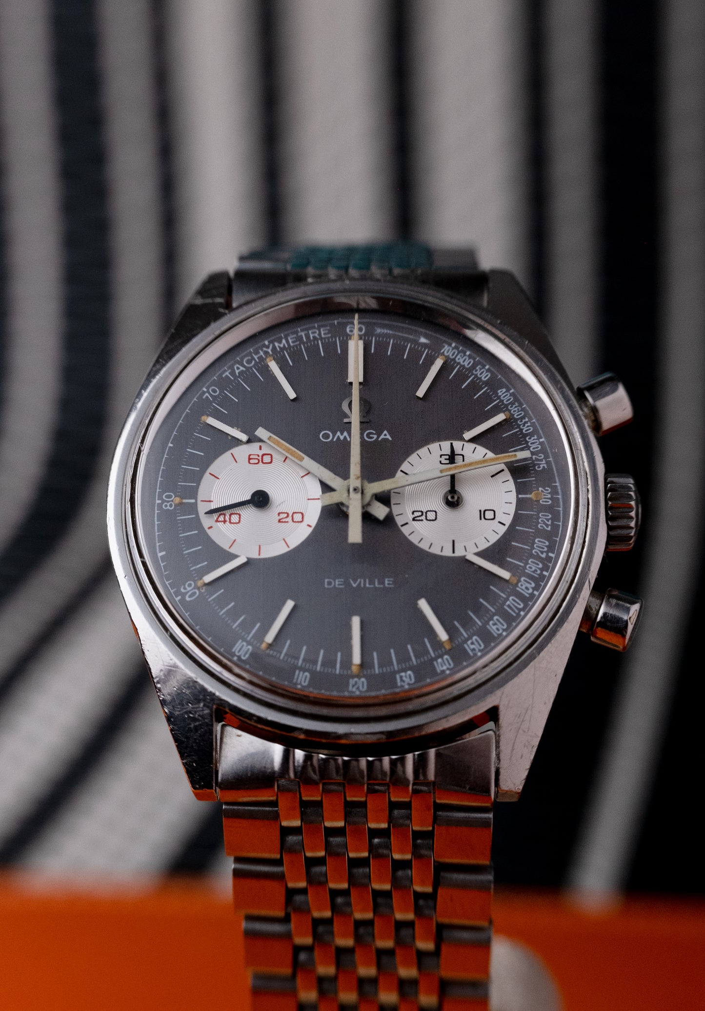 OMEGA De Ville Chronograph Grey Dial Ref. 145.017 (1970)