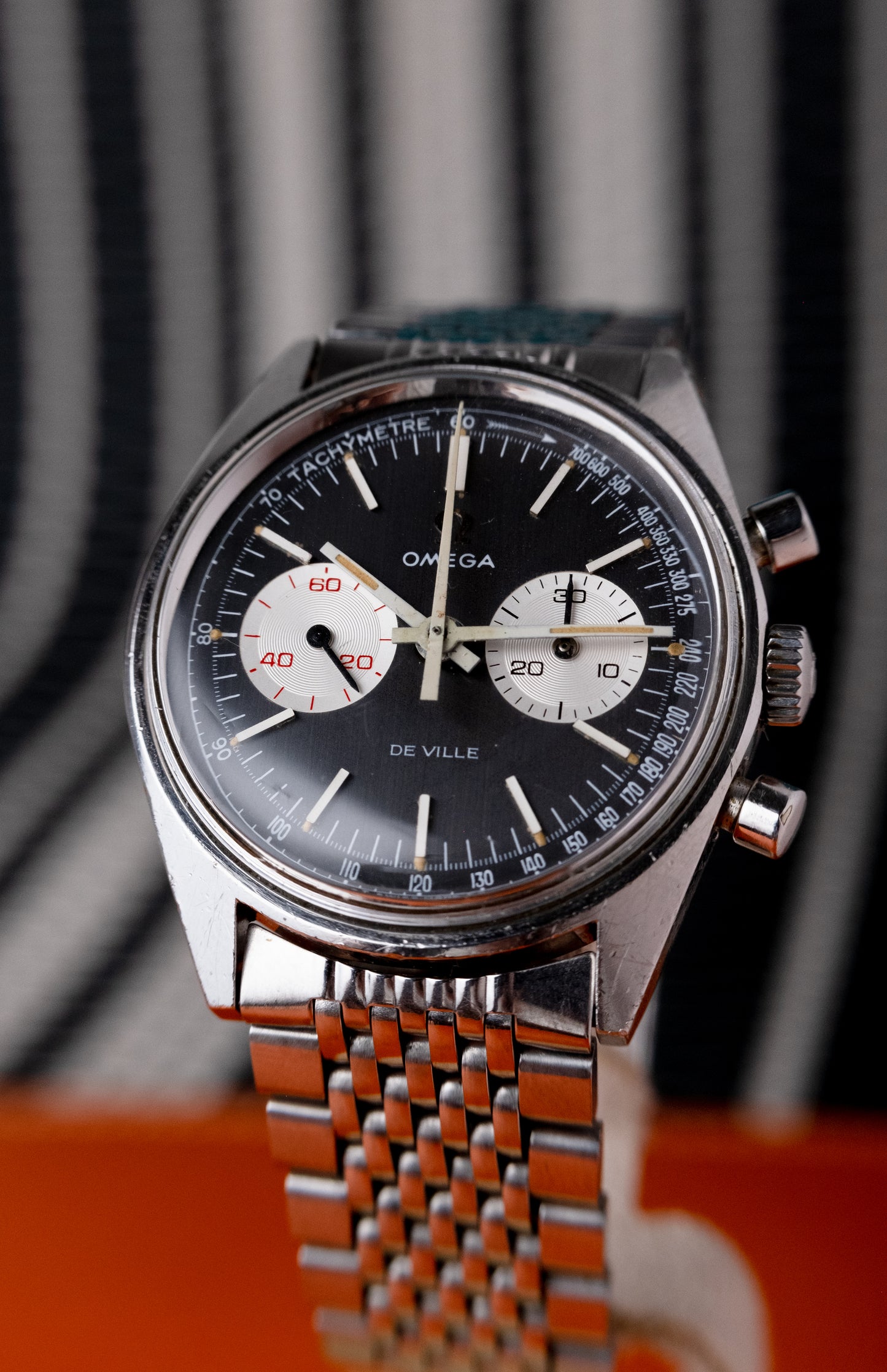OMEGA De Ville Chronograph Grey Dial Ref. 145.017 (1970)