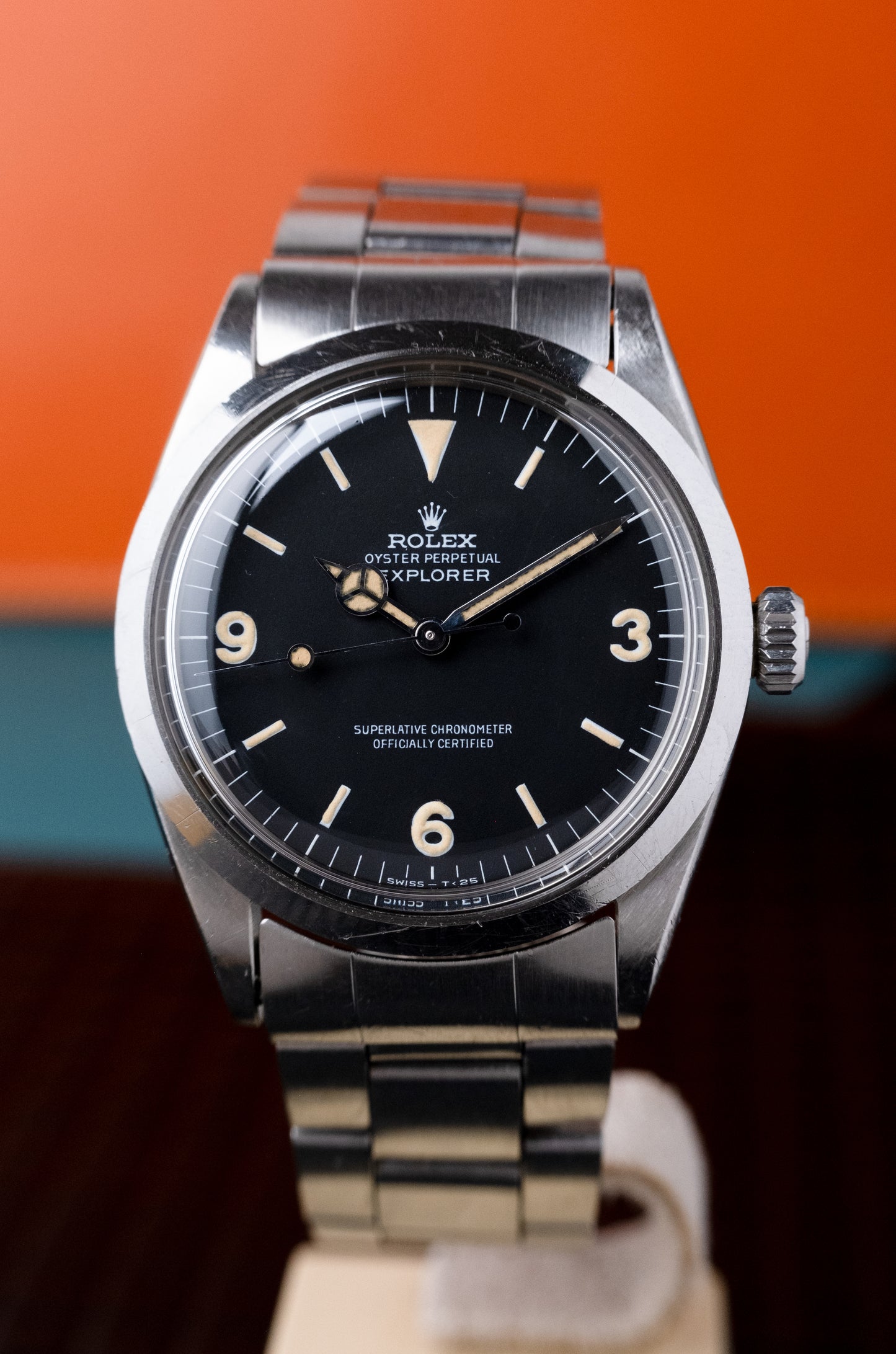 ROLEX Explorer Ref. 1016 Frogfoot Matte Dial + Box & Service Book (1967)