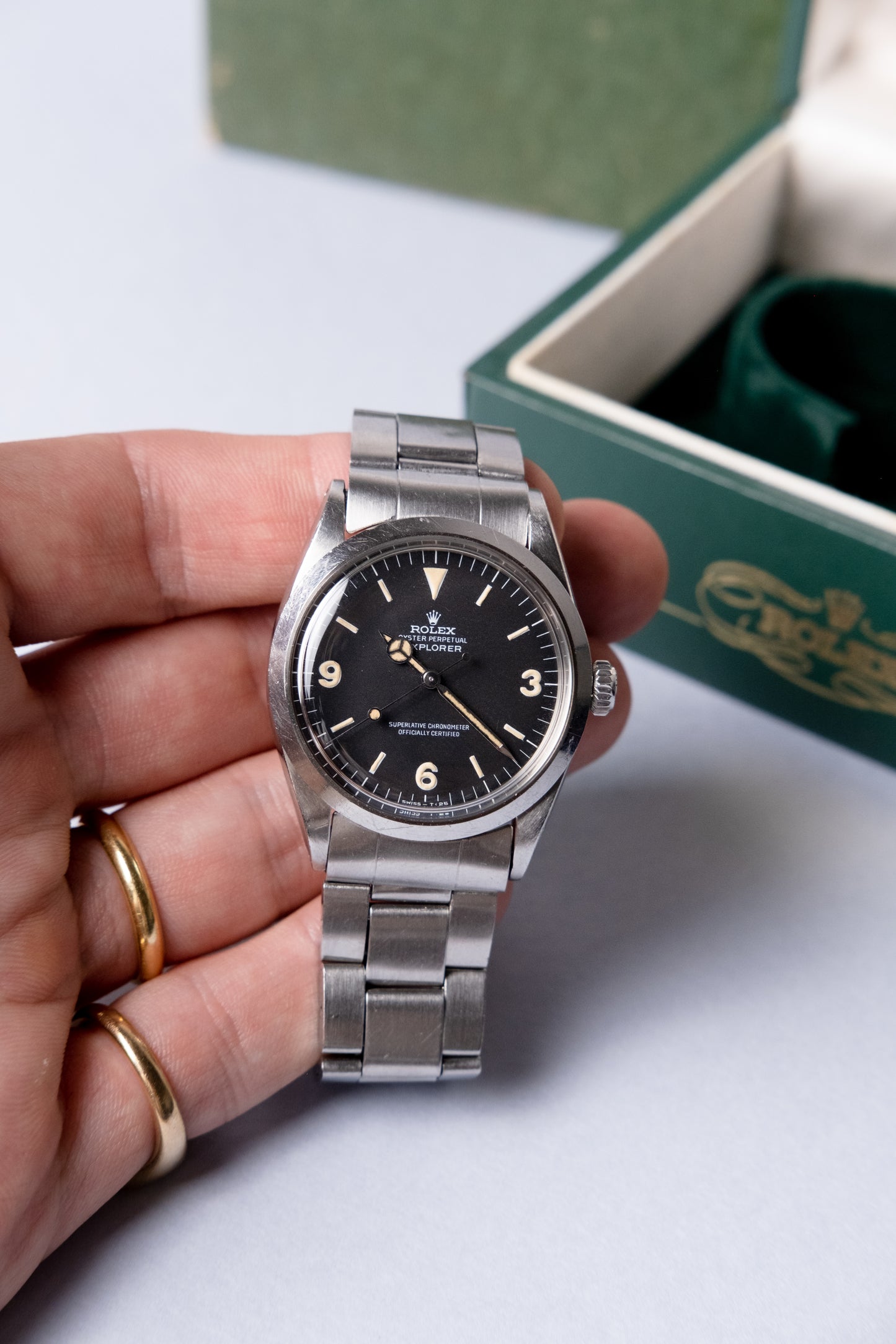 ROLEX Explorer Ref. 1016 Frogfoot Matte Dial + Box & Service Book (1967)