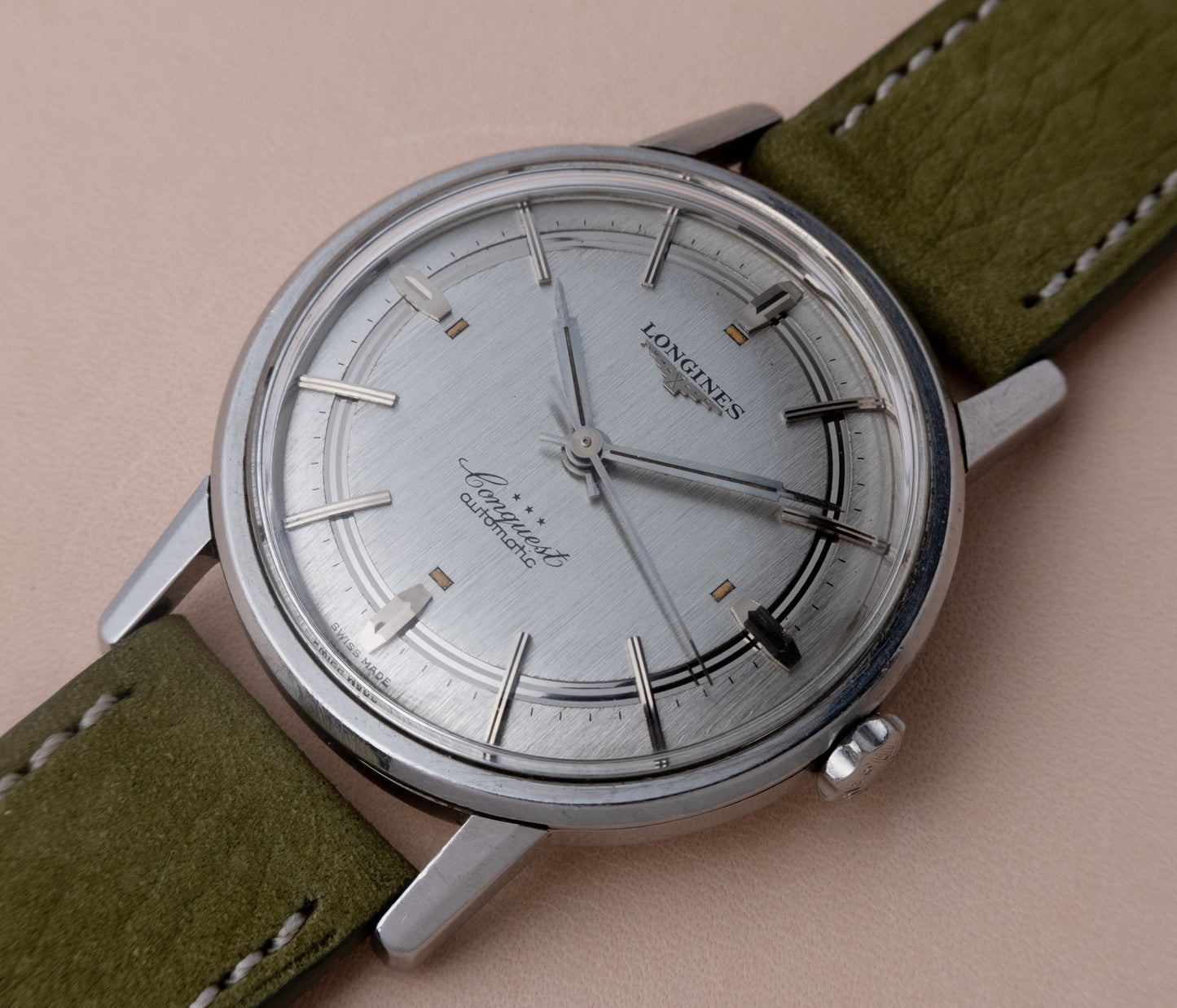 LONGINES Conquest Automatic Rail Track dial Ref 9020 1 (1959)