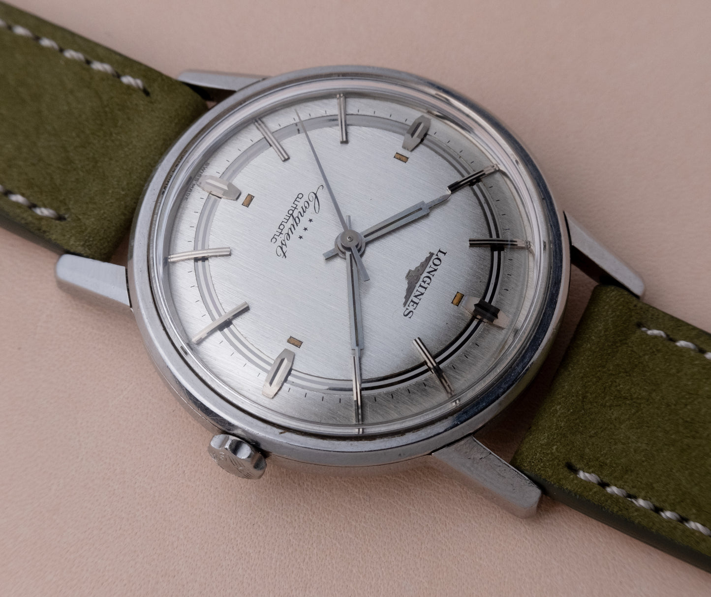 LONGINES Conquest Automatic Rail Track dial Ref 9020 1 (1959)
