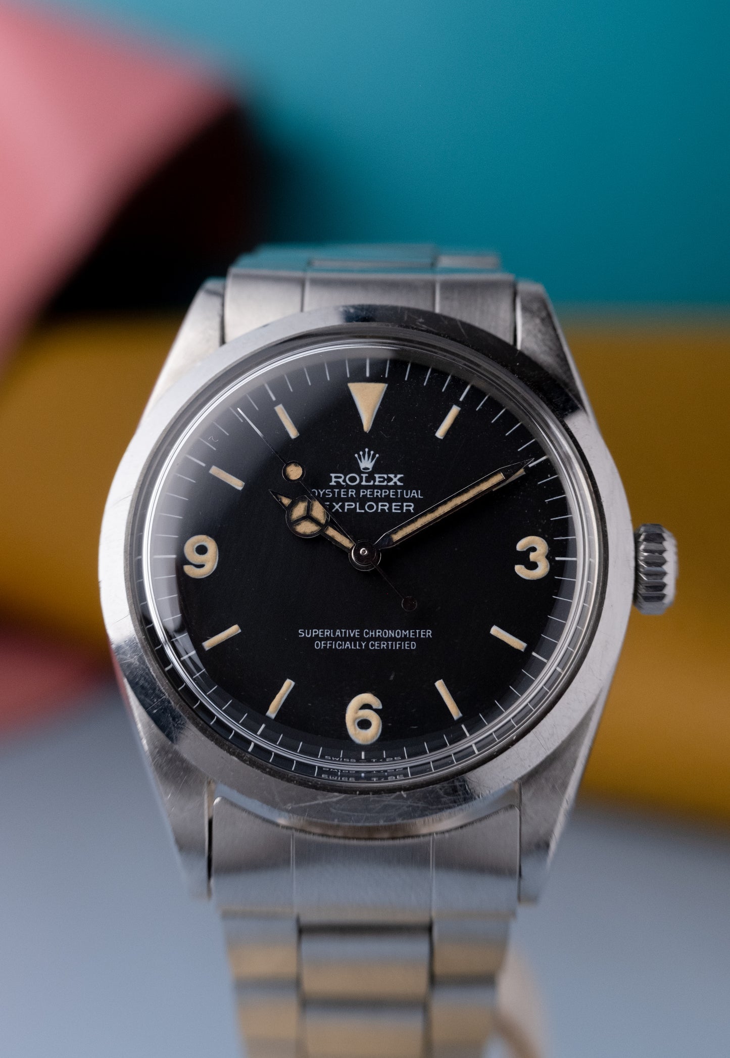 ROLEX Explorer Ref. 1016 Frogfoot Matte Dial + Box & Service Book (1967)