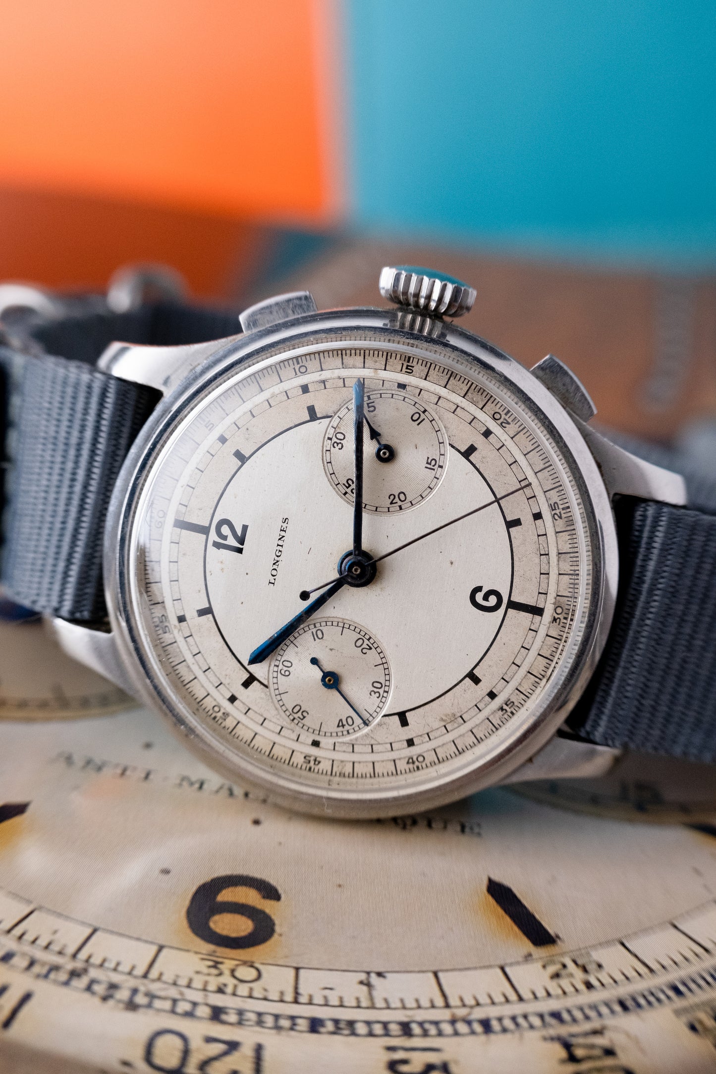 LONGINES Sector Dial Chronograph Valjoux 22GH (1934)