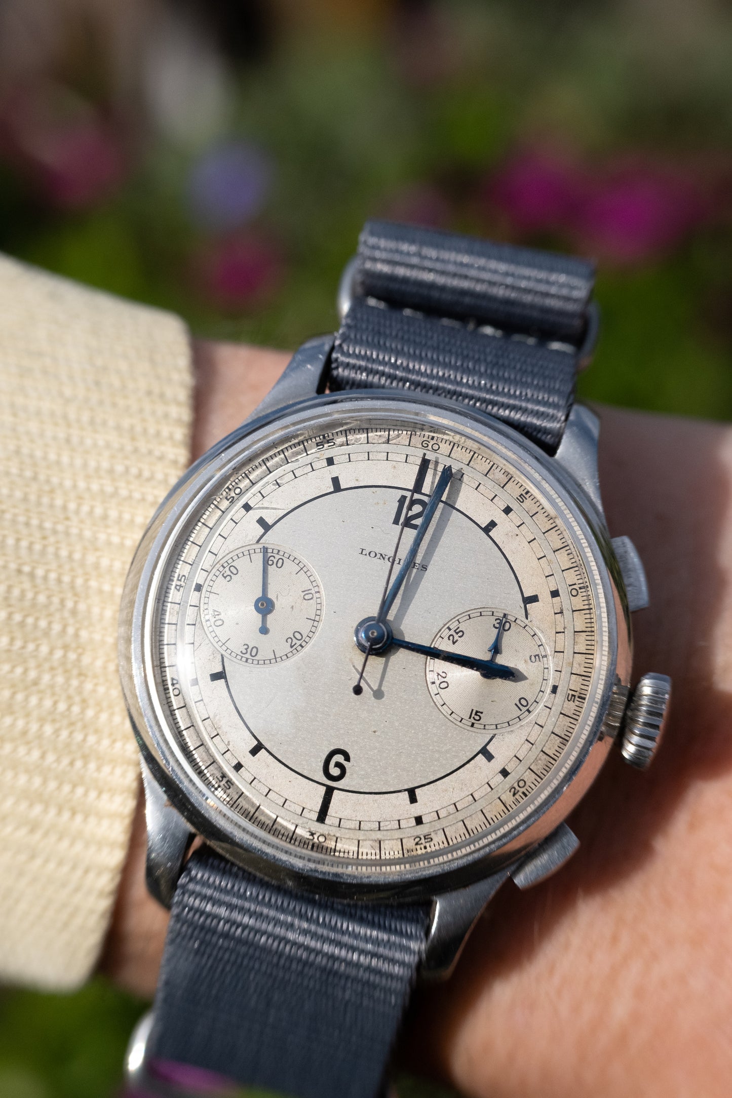 LONGINES Sector Dial Chronograph Valjoux 22GH (1934)