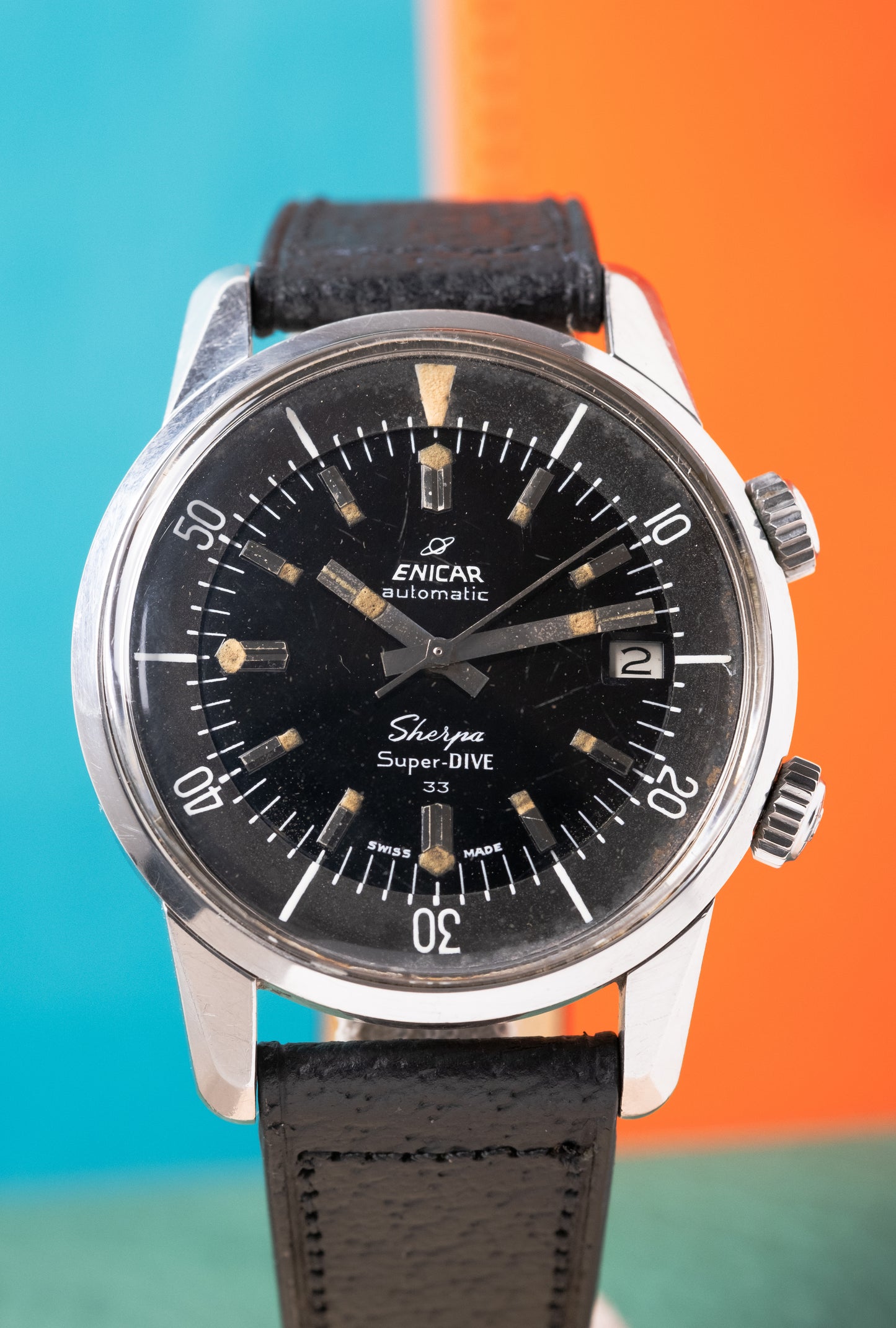 ENICAR Sherpa Super Dive 33 Super Compressor Ref. 125.006 Ex Military(1963)