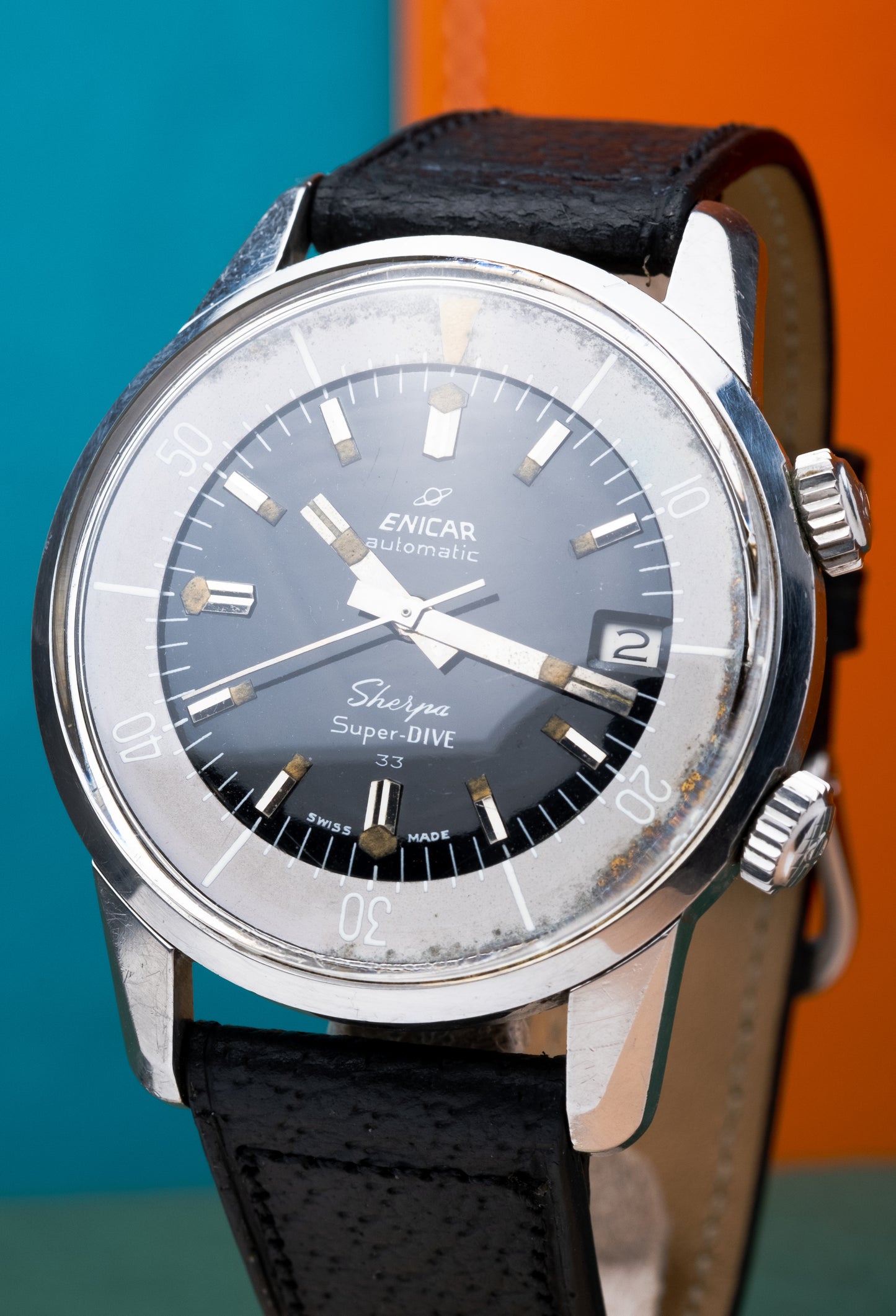ENICAR Sherpa Super Dive 33 Super Compressor Ref. 125.006 Ex Military(1963)